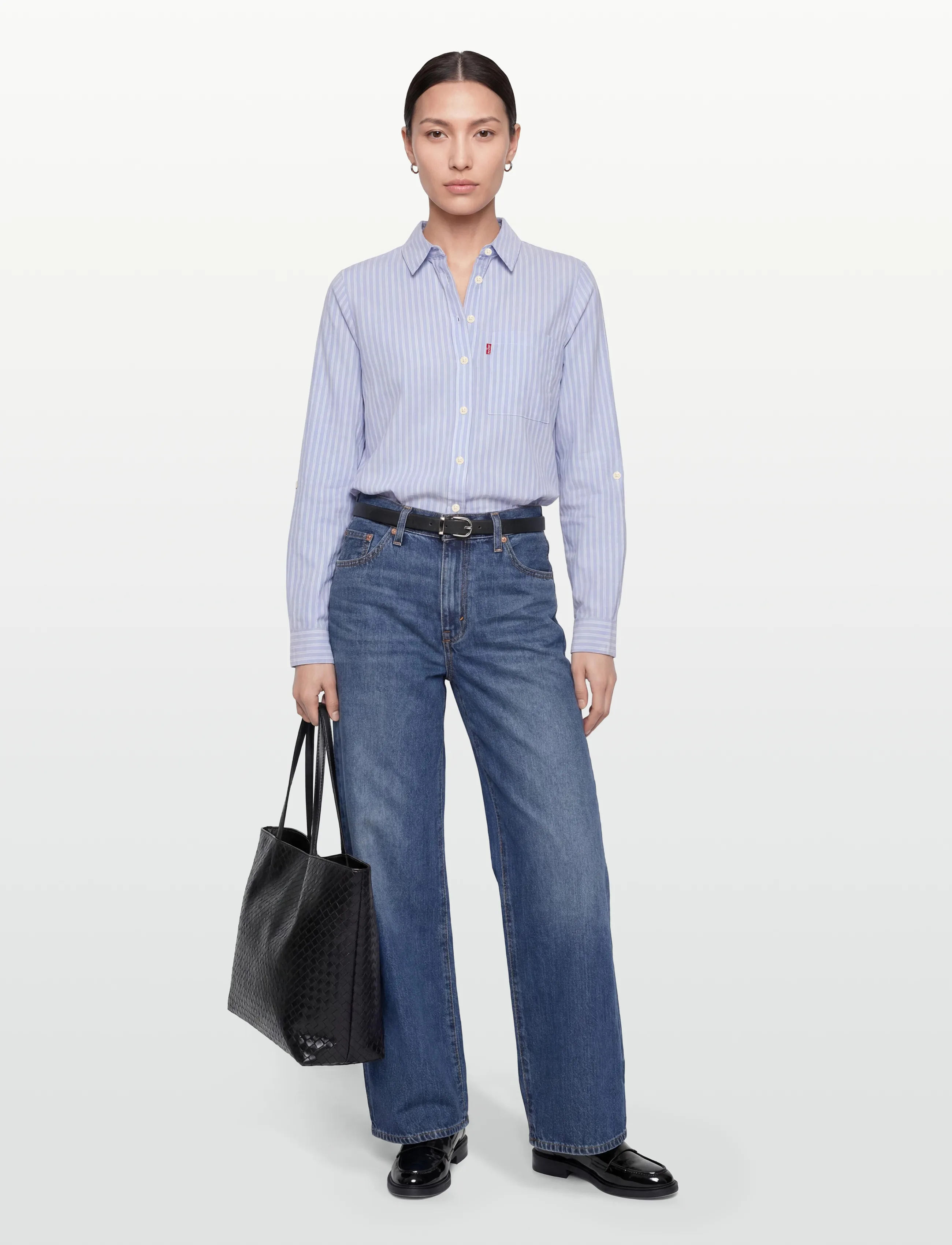 Levi's Darlene Utility Shirt Cannita, XS, Blue, Skjorter > Langærmede, Dame