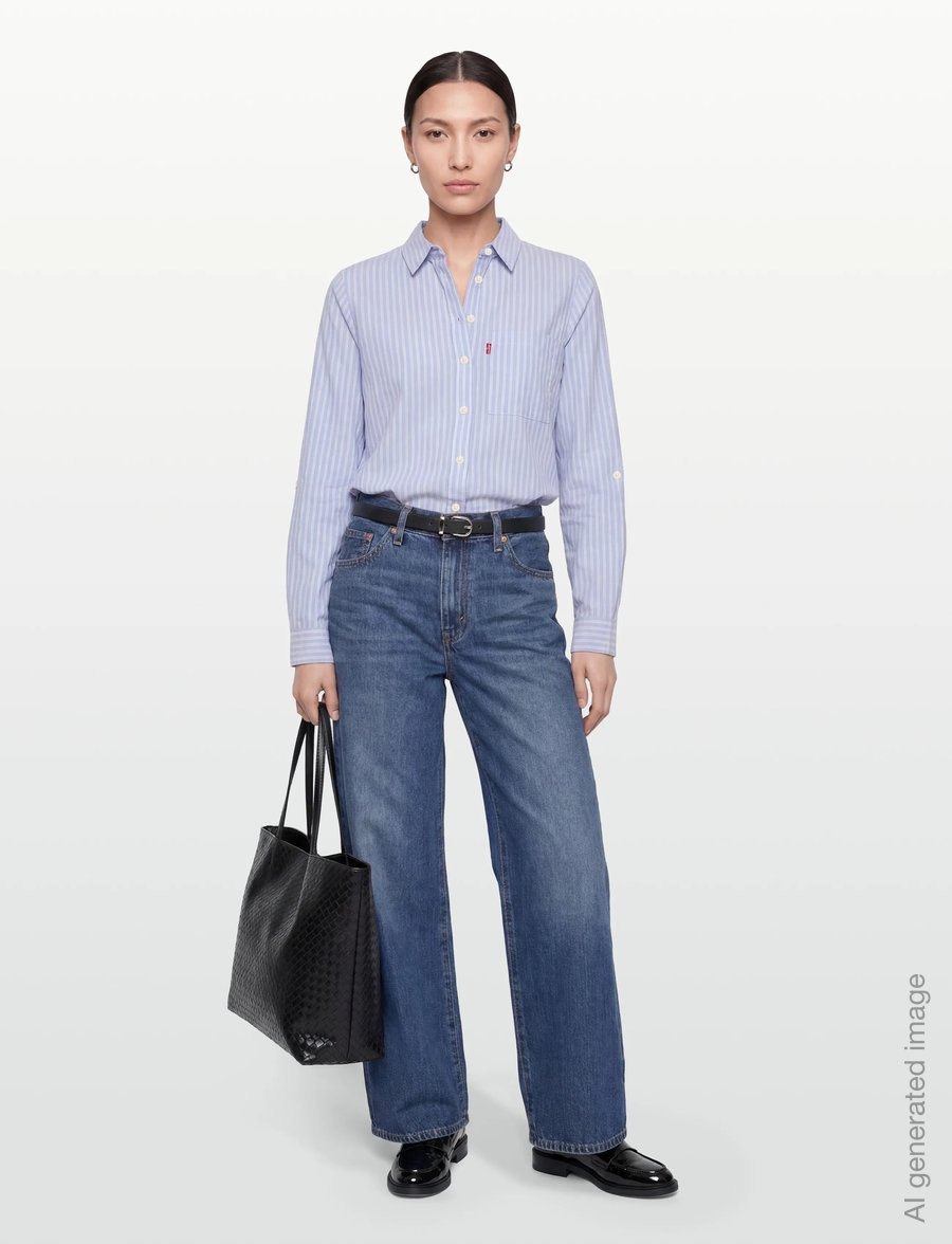 Levi's® - DARLENE UTILITY SHIRT CANNITA - langærmede skjorter - blues - 0