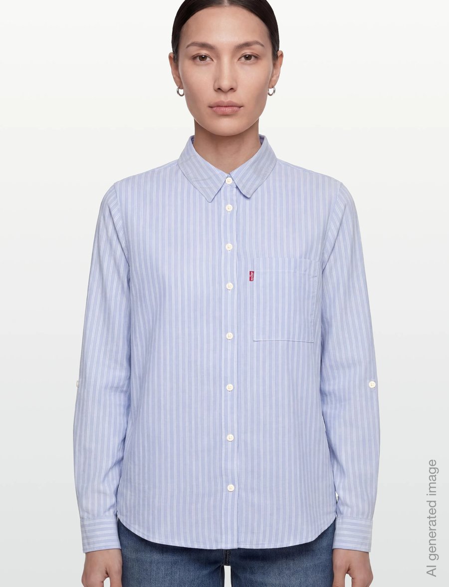 Levi's® - DARLENE UTILITY SHIRT CANNITA - langærmede skjorter - blues - 4