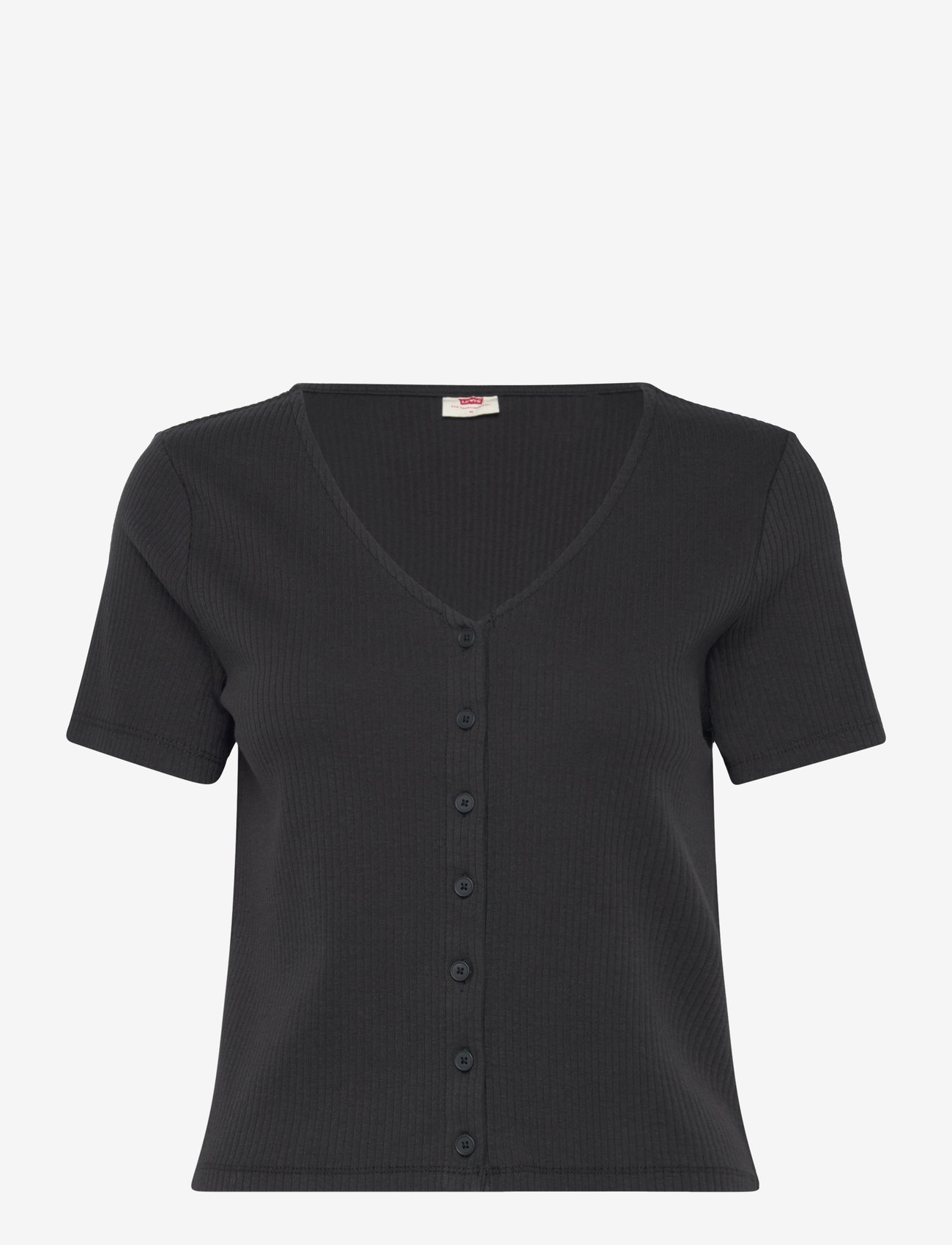 Levi's® - MUSE SS TEE CAVIAR RIB - t-shirts - blacks - 1