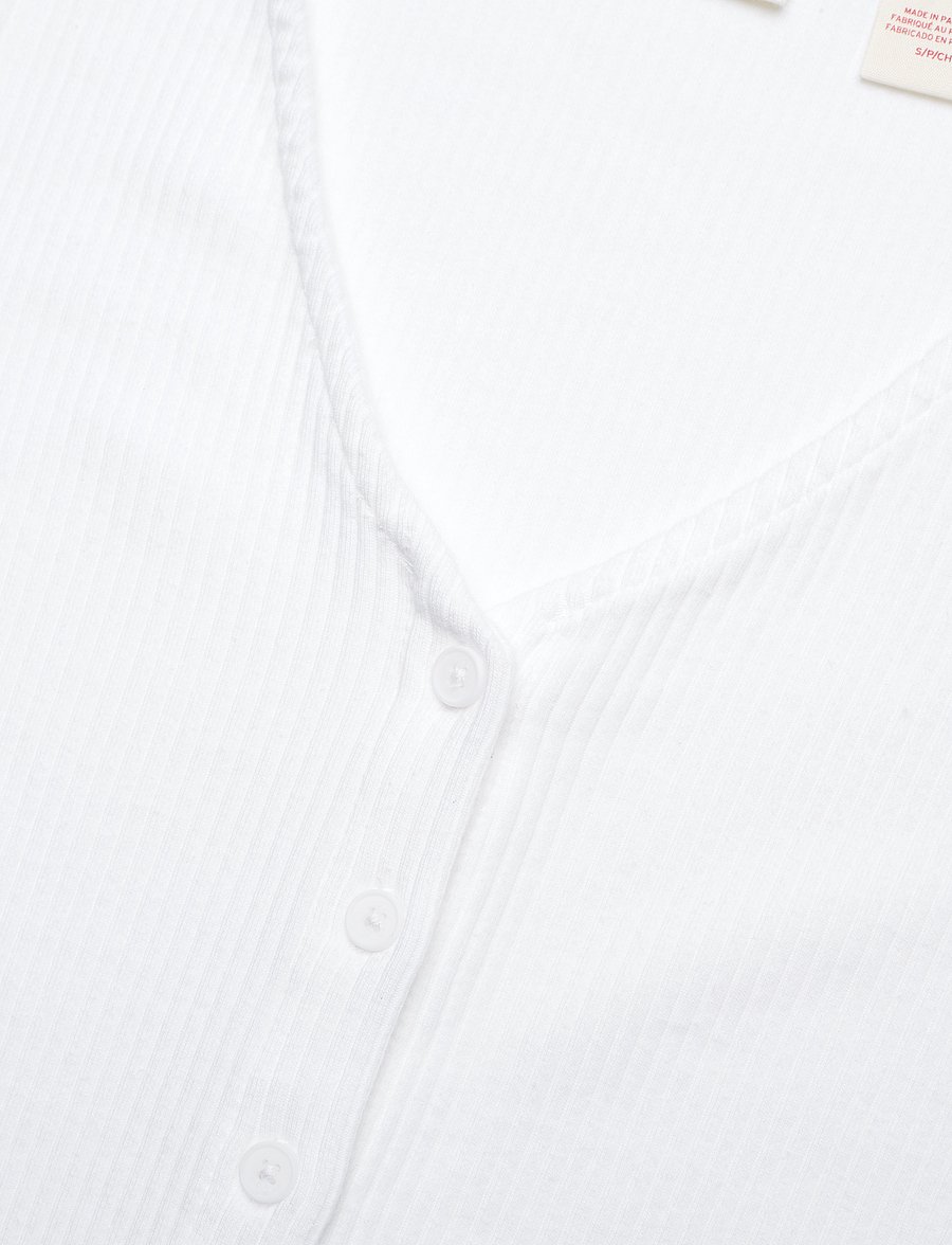 Levi's® - MUSE SS TEE WHITE + RIB - t-särgid - neutrals5 - 3