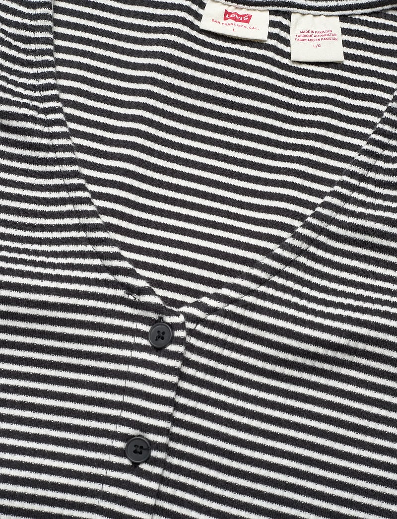 Levi's® - MUSE SS TEE VANILLA STRIPE CAV - t-shirts - blacks - 4