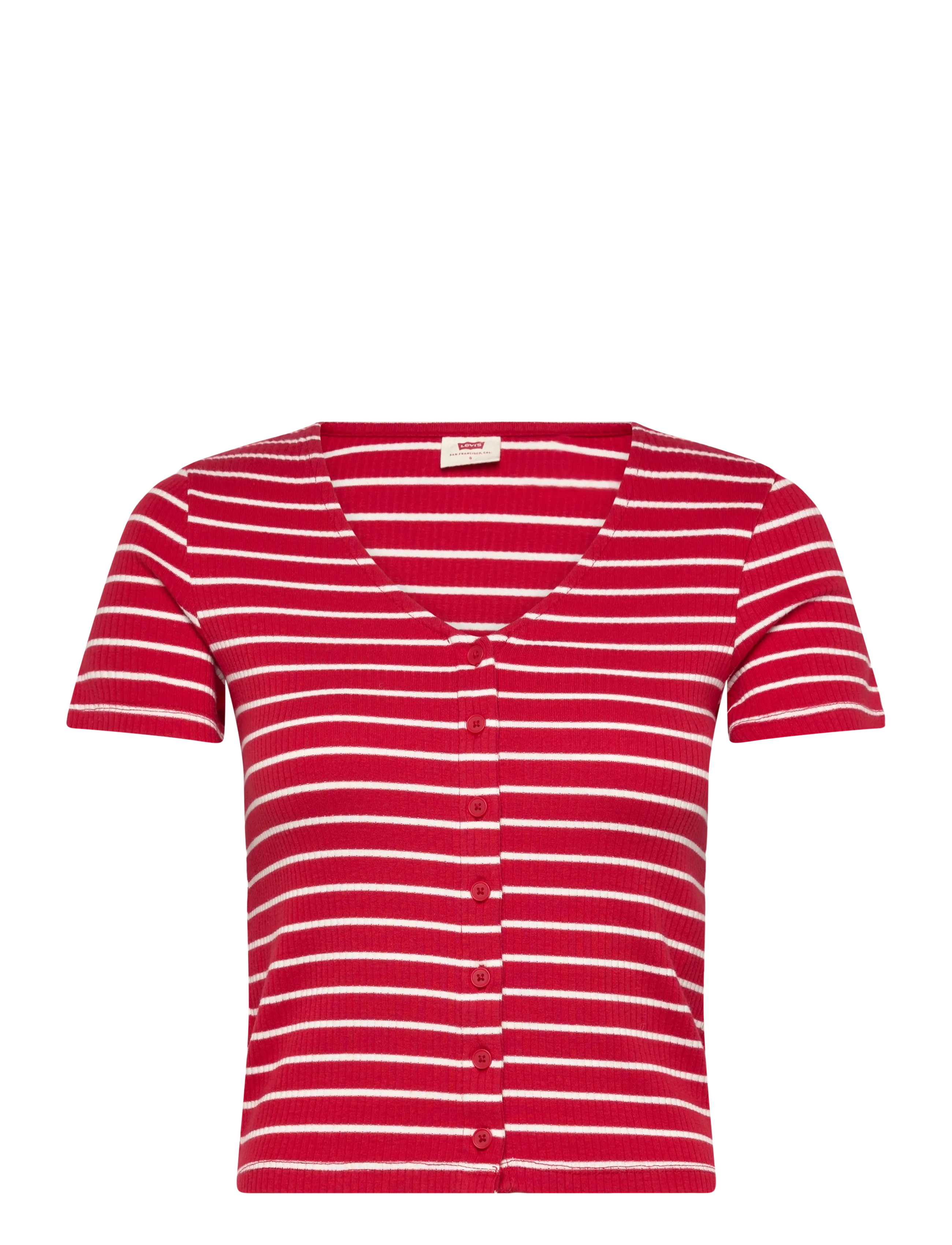 Levi's® MUSE SS TEE PENELOPE STRIPE UR - Tøj - REDS / multi
