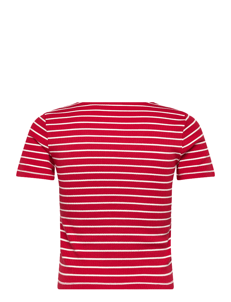 Levi's® - MUSE SS TEE PENELOPE STRIPE UR - t-shirts - reds - 2