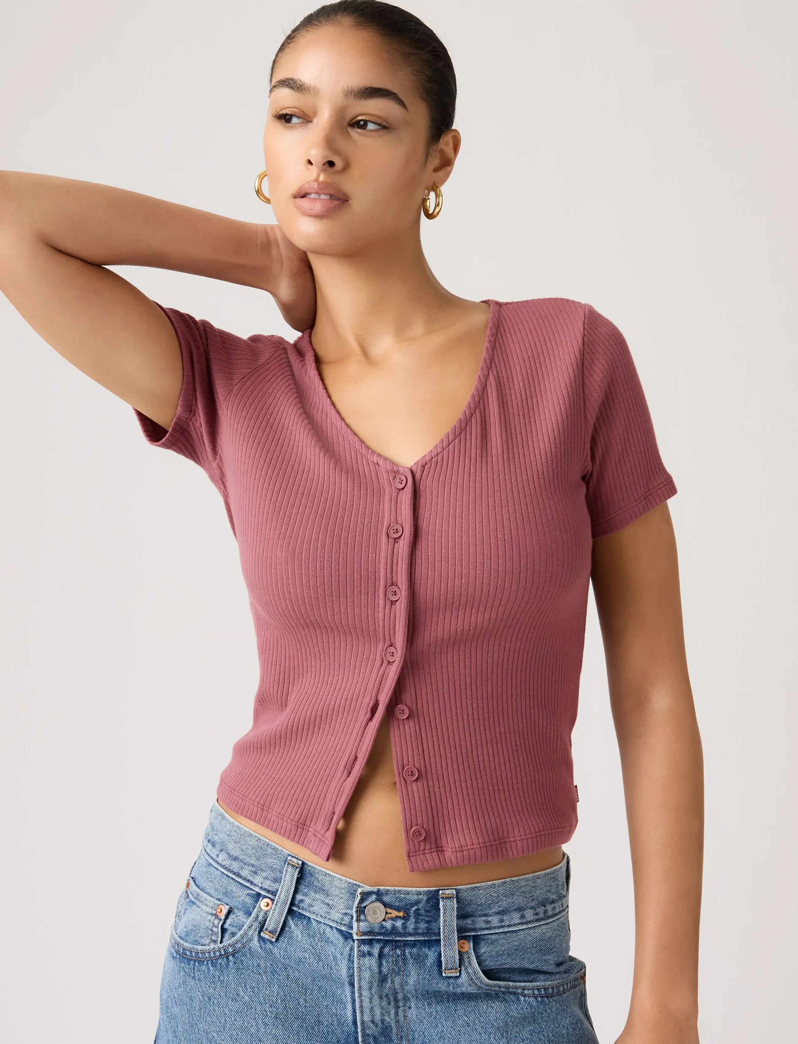 Levi's® - MUSE SS TEE CRUSHED BERRY RIB - t-särgid - purples - 5