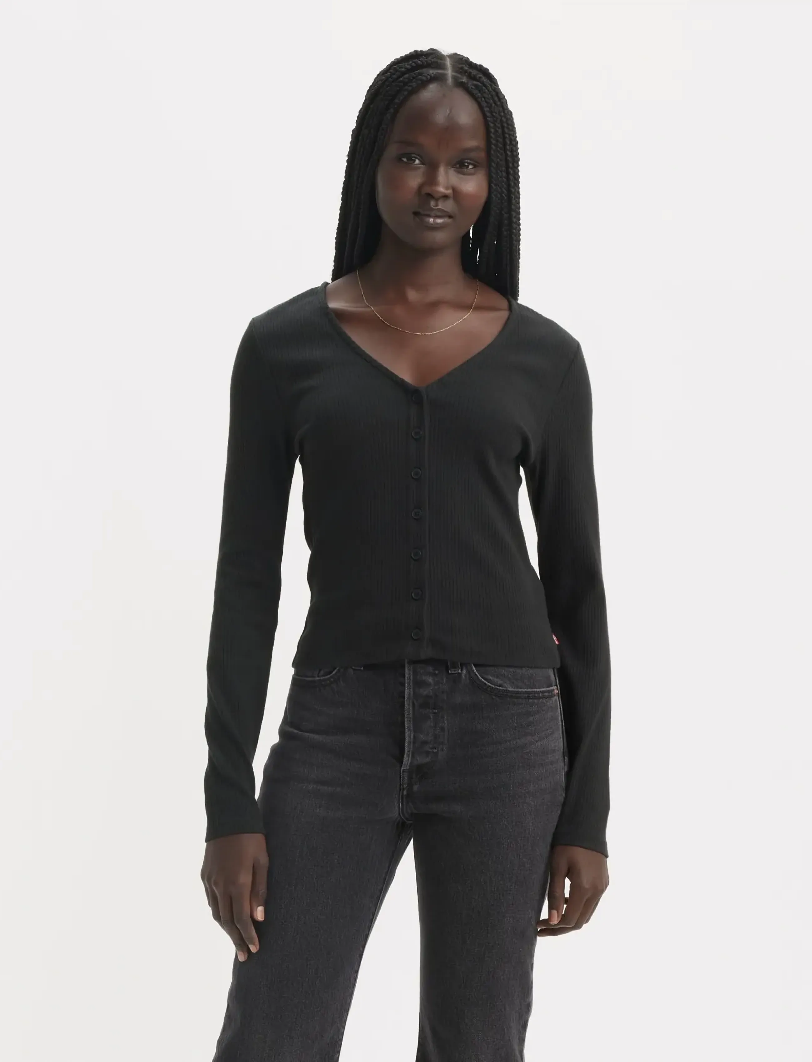 Levi's® - MUSE LS TEE CAVIAR COTTON/POLY - blacks - 3