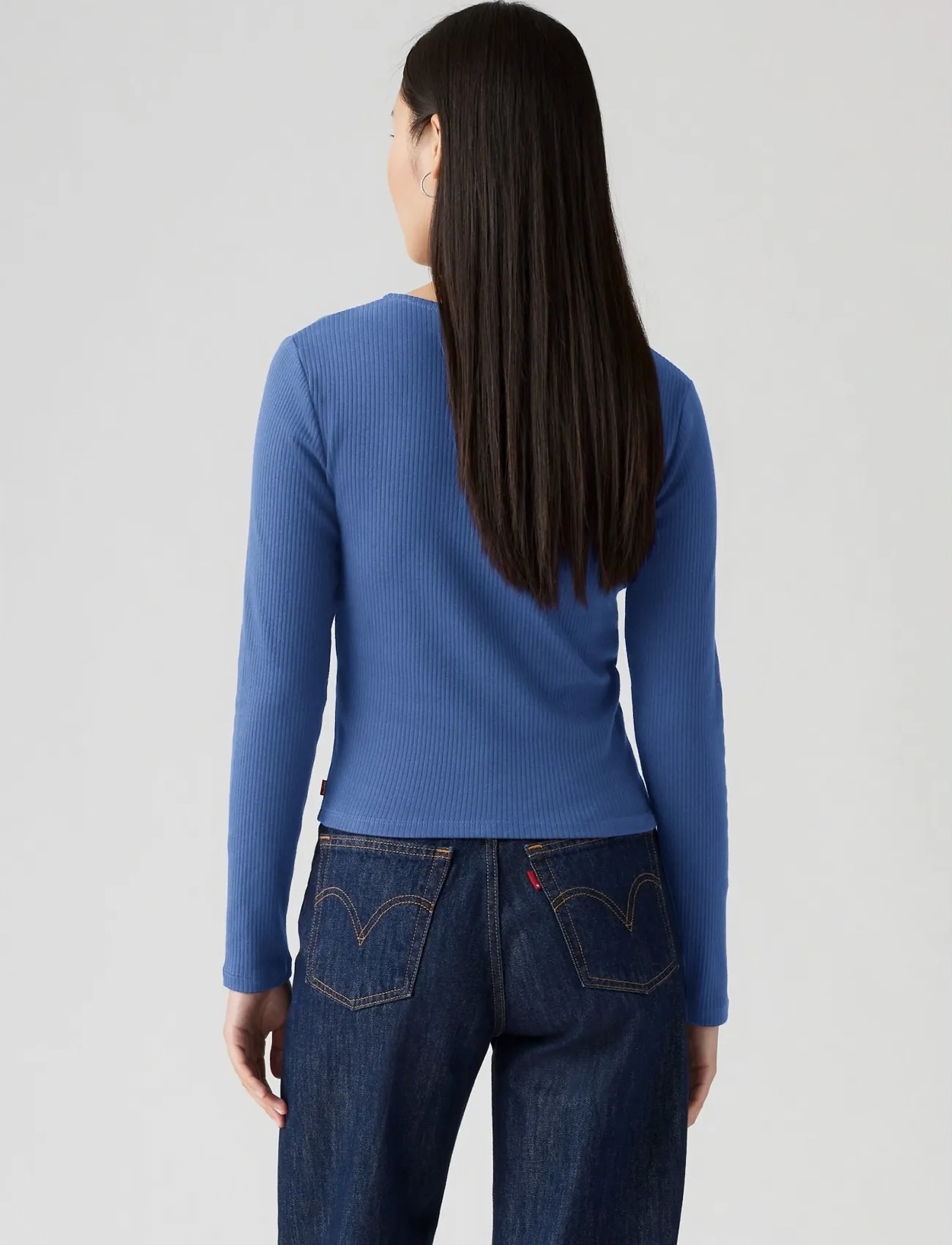 Levi's® - MUSE LS TEE DUTCH BLUE RIB - blues - 3