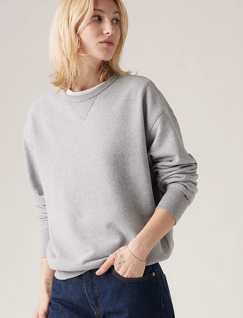 Levi's® - HERITAGE CREW STARSTRUCK HEATH - sweatshirts - greys - 0