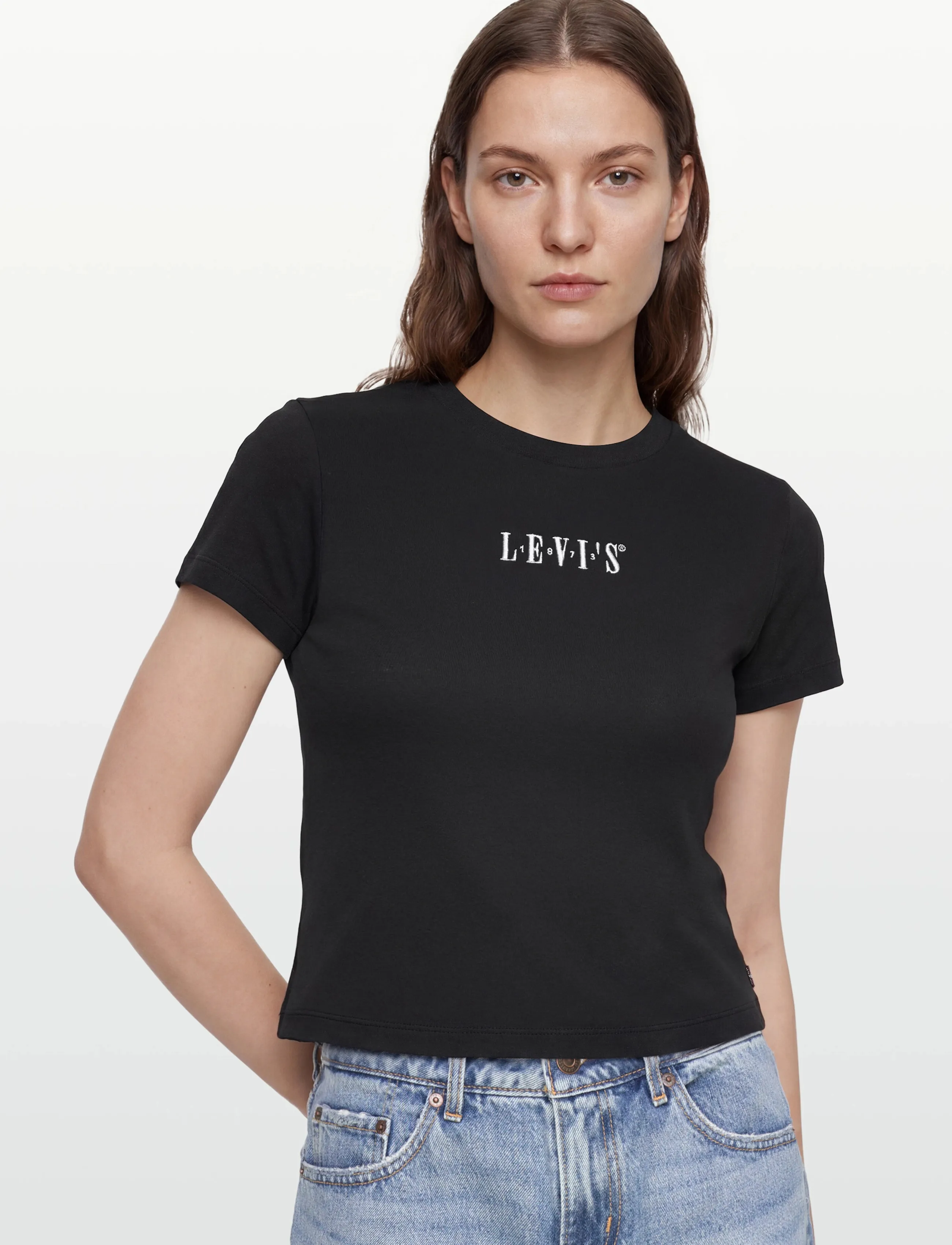 Levi's Gr Essential Sporty Tee Ess Sp, M, Black, T-Shirts & Toppe > Kortærmede, Dame