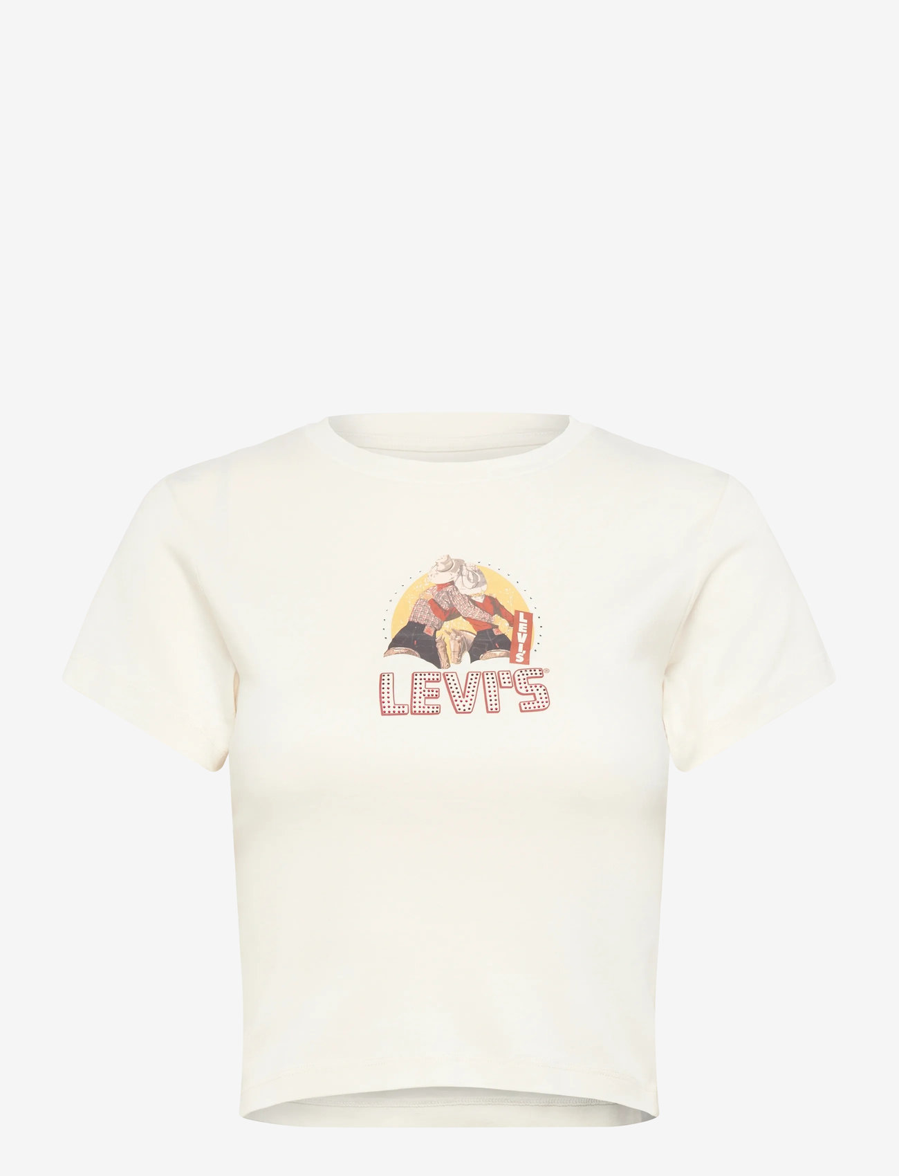 Levi's® - GR ESSENTIAL SPORTY TEE LEVIS - crop tops - whites - 1
