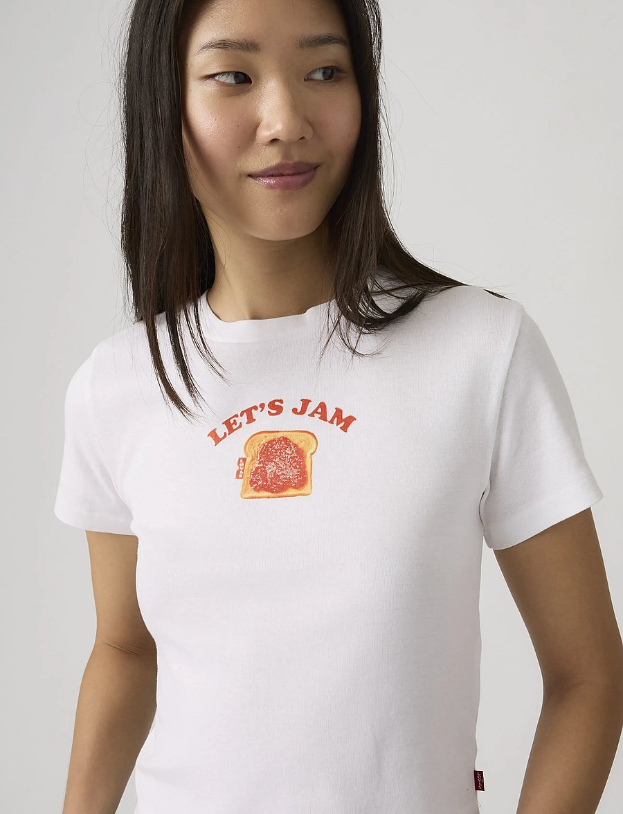 Levi's® - GR ESSENTIAL SPORTY TEE LETS J - t-shirts - whites - 4