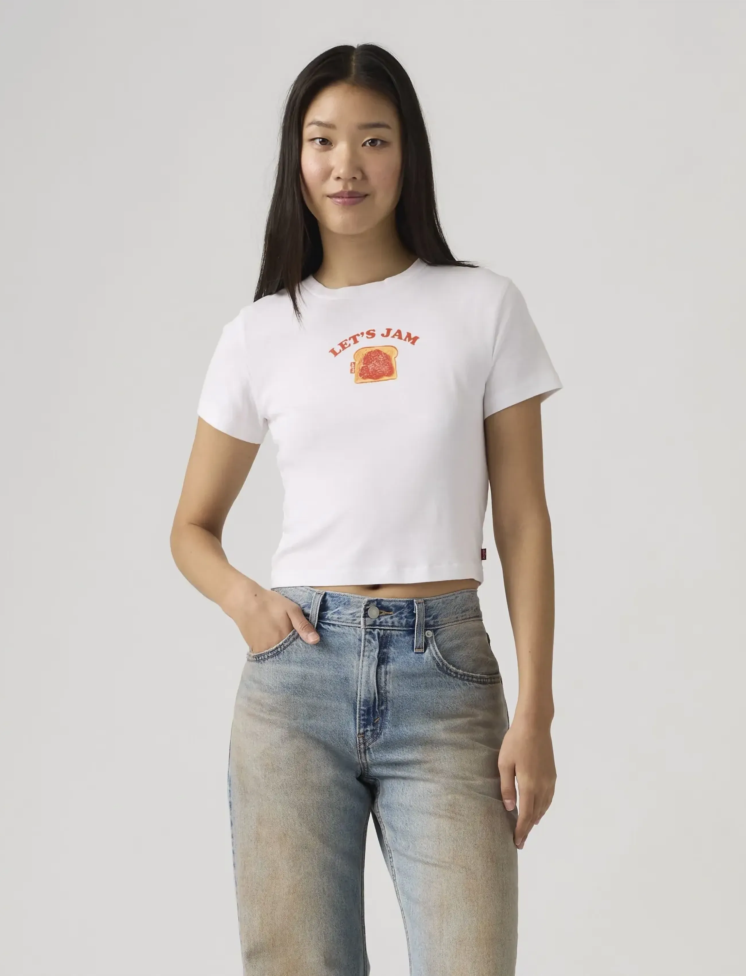 Levi's® - GR ESSENTIAL SPORTY TEE LETS J - t-shirts - whites - 5