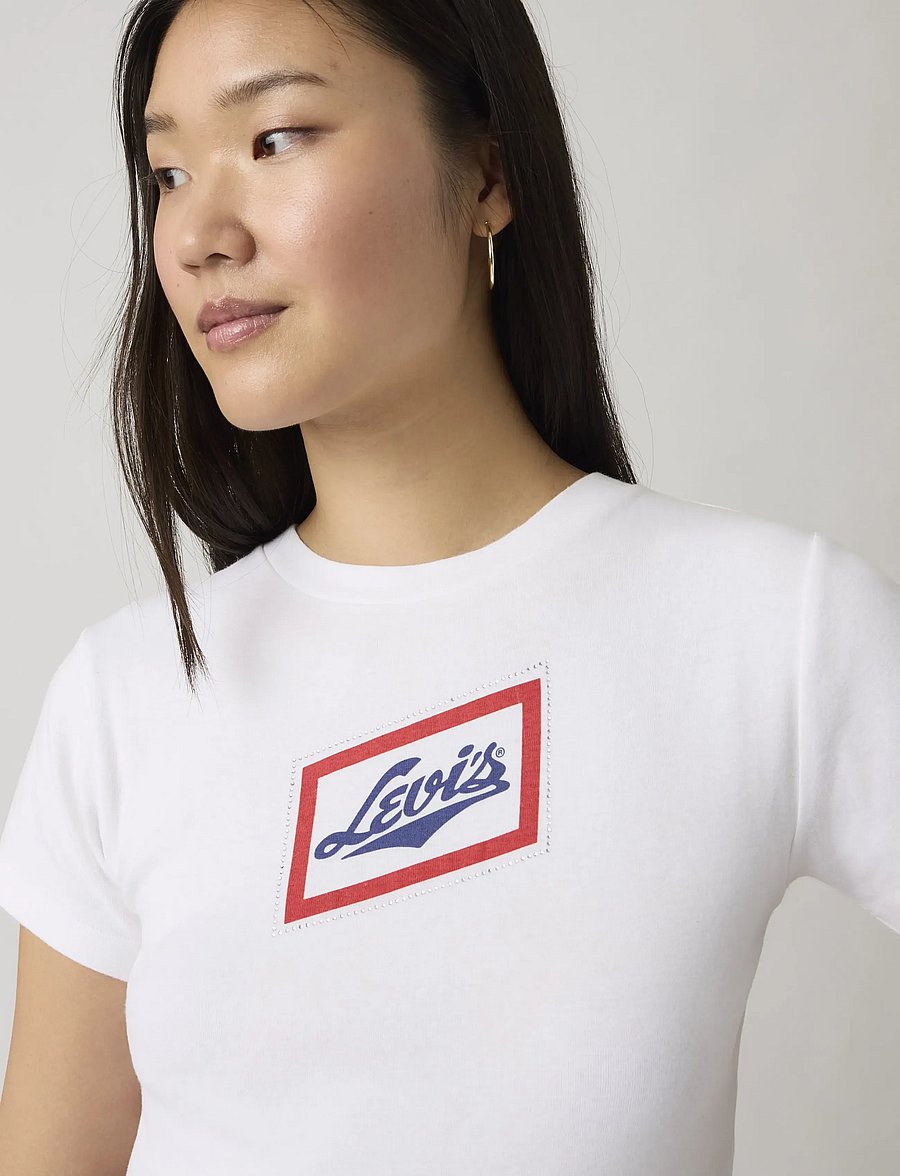 Levi's® - GR ESSENTIAL SPORTY TEE VINTAG - t-shirts - whites - 4