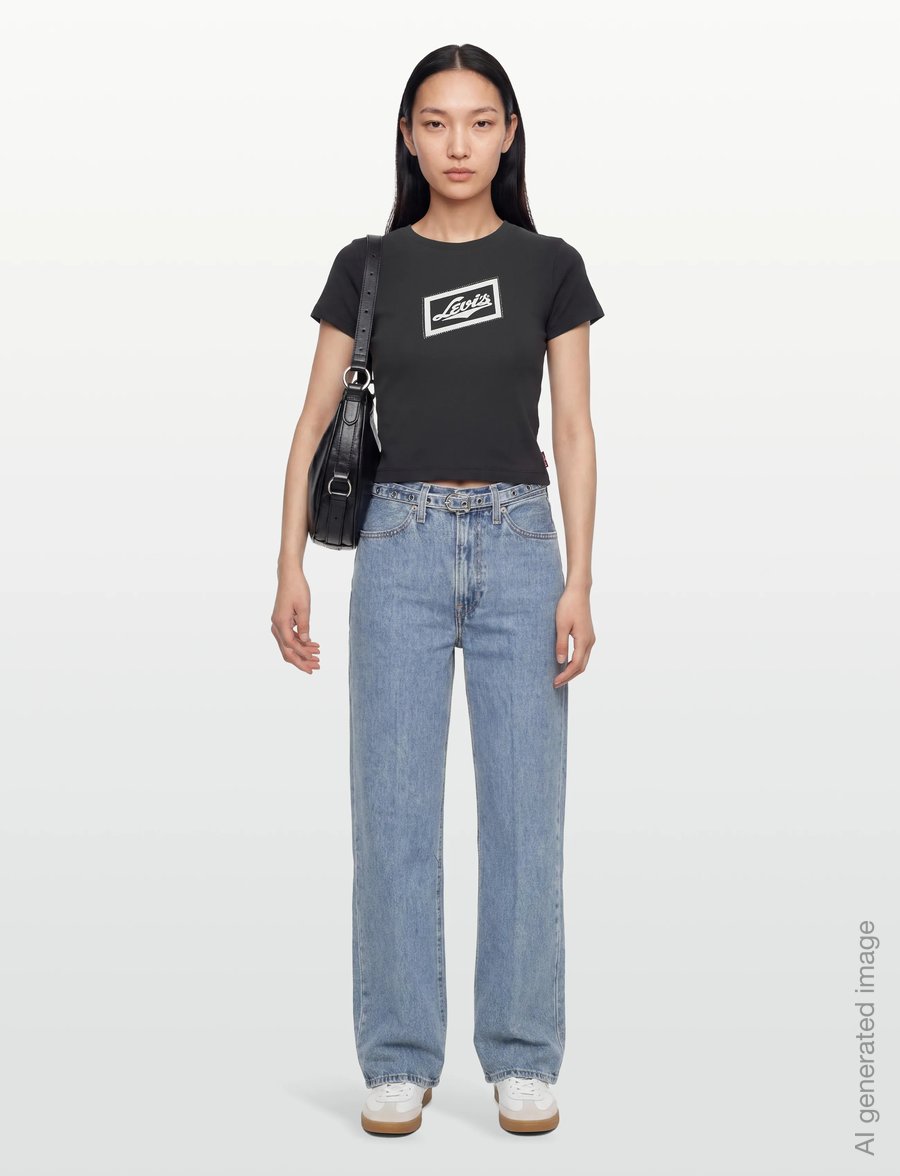 Levi's® - GR ESSENTIAL SPORTY TEE VINTAG - t-shirts - blacks - 0