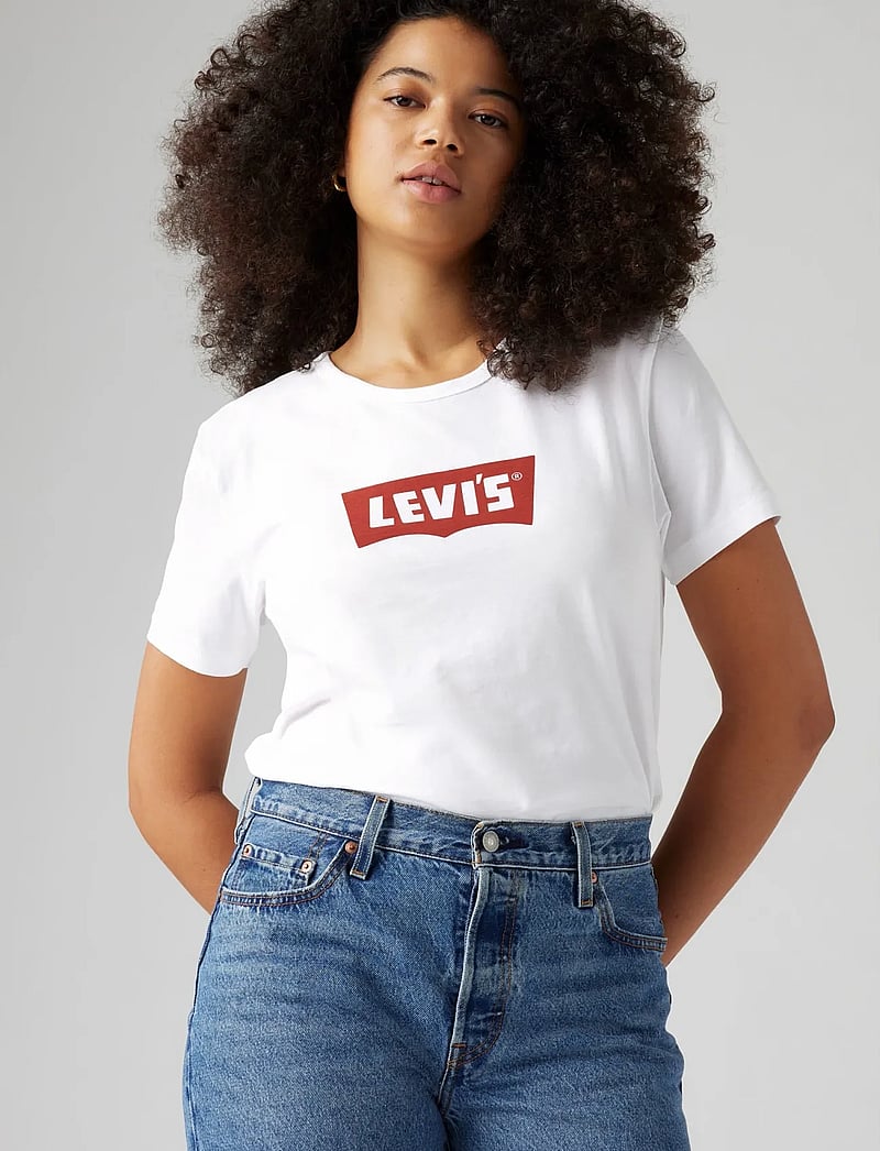 Levi's® - GRAPHIC ICONIC TEE VINTAGE BW - t-shirts - whites - 0