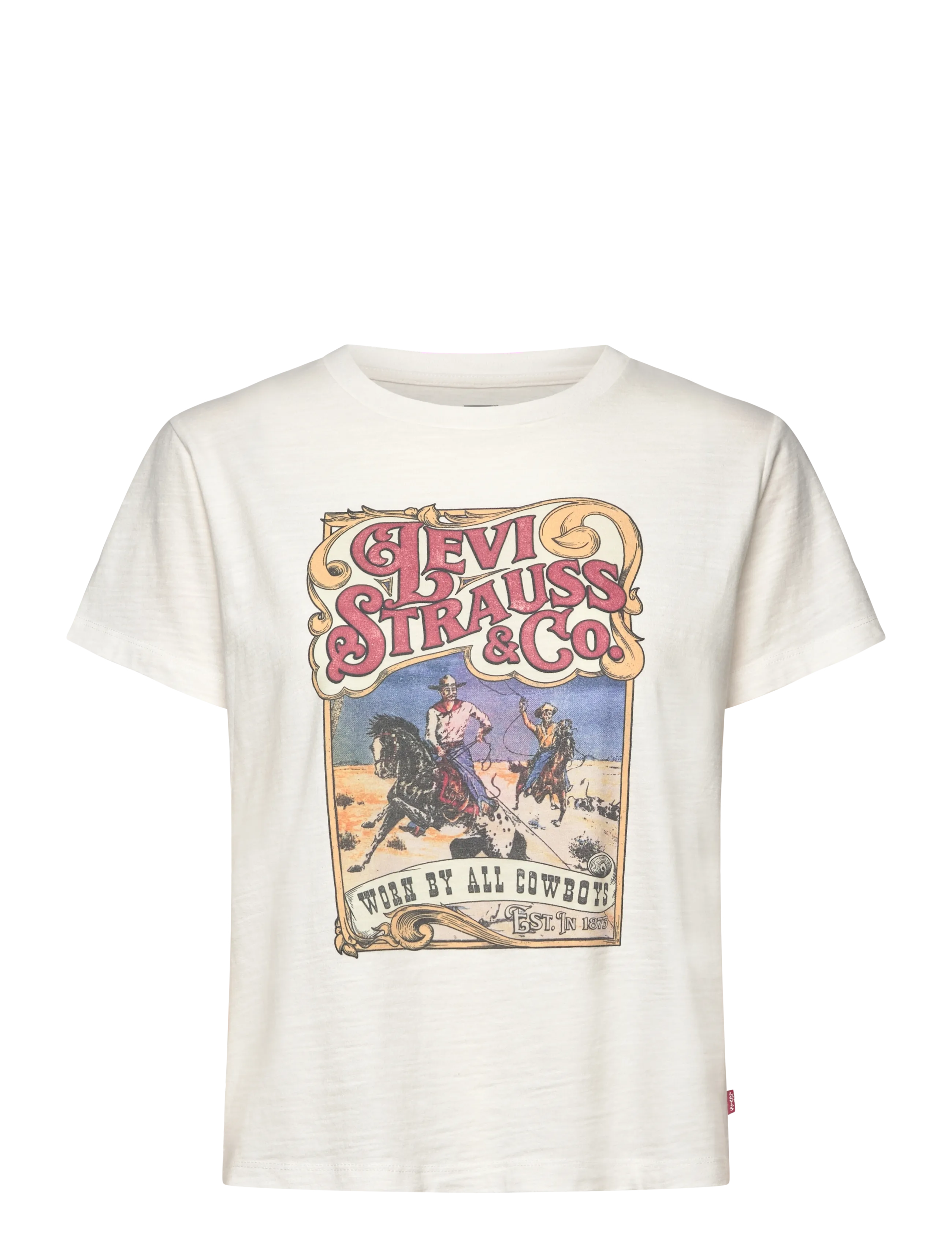 Levi's® - GRAPHIC BOXY TSHIRT WESTERN AR - whites - 1