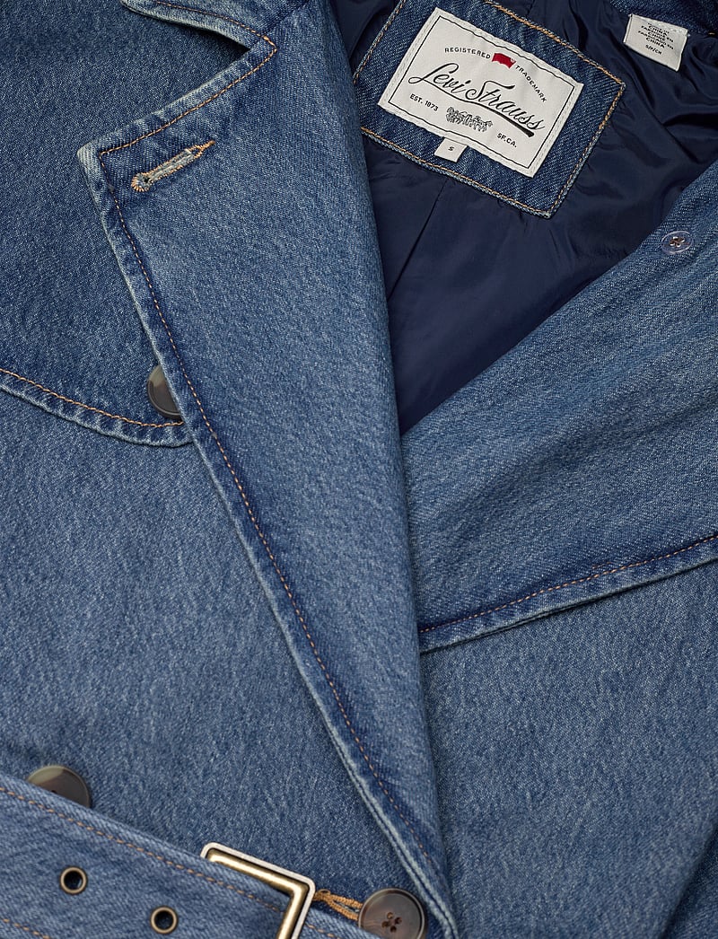 Levi's® - SPADE TRENCH LETS GET LOST AGA - trench coats - dark indigo - flat finish - 3