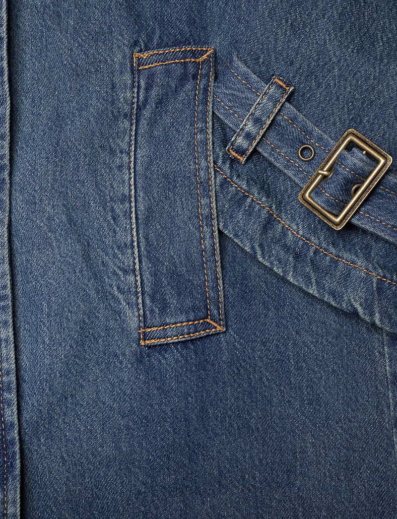 Levi's® - SPADE TRENCH LETS GET LOST AGA - trench coats - dark indigo - flat finish - 4