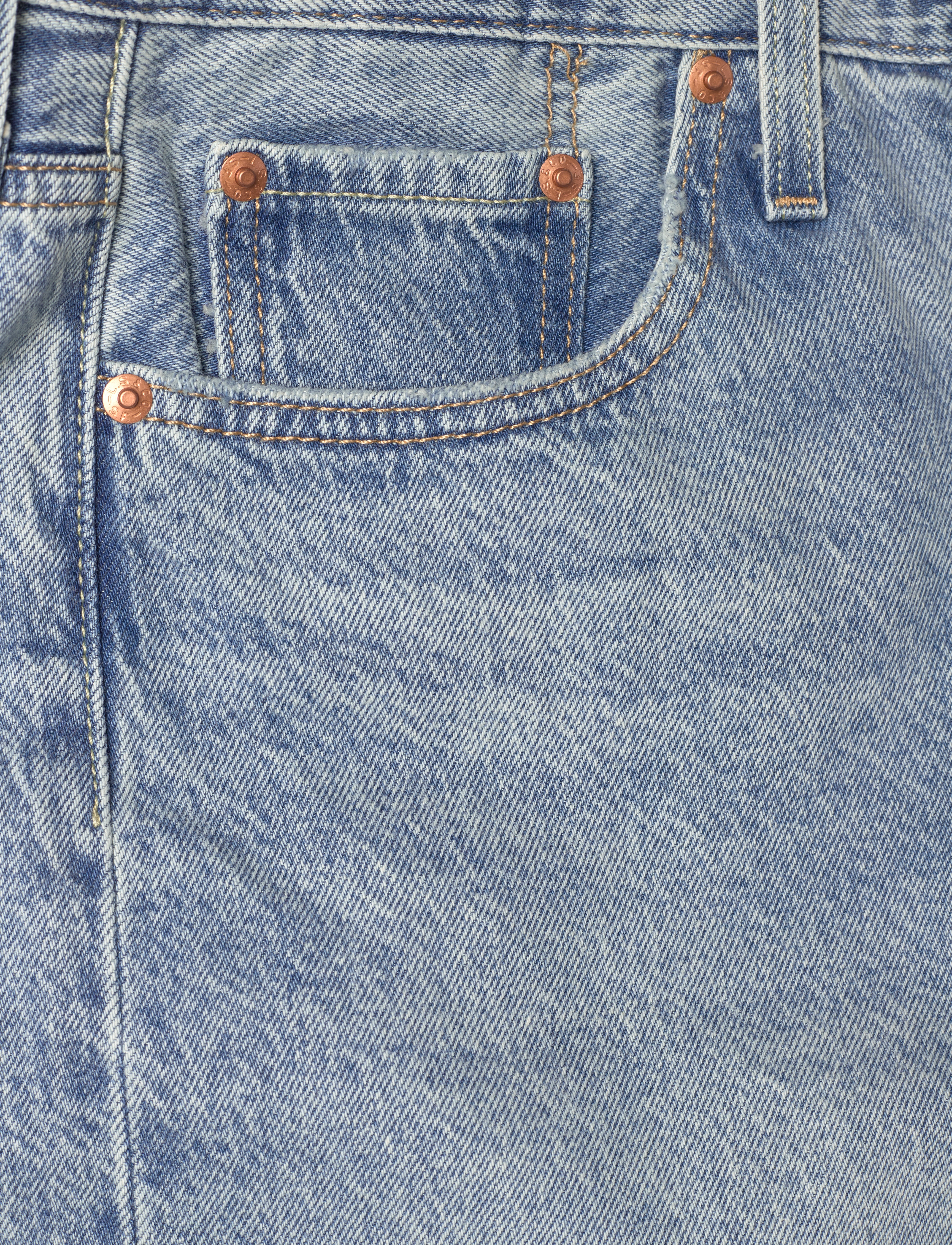 Levi's® - 501 MID THIGH SHORT LW FUN FLA - light indigo - worn in - 5