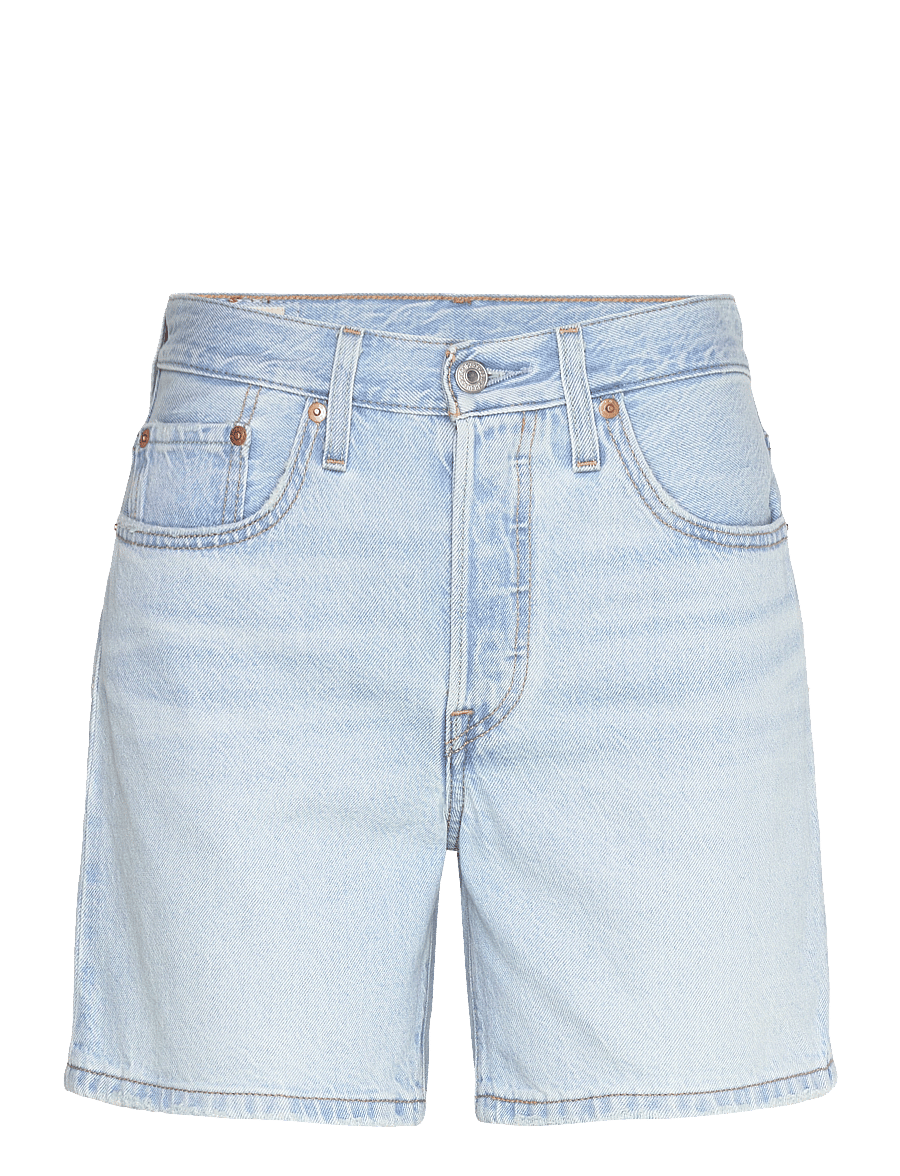 Levi's® - 501 MID THIGH SHORT LW MAKE ME - light indigo - worn in - 1
