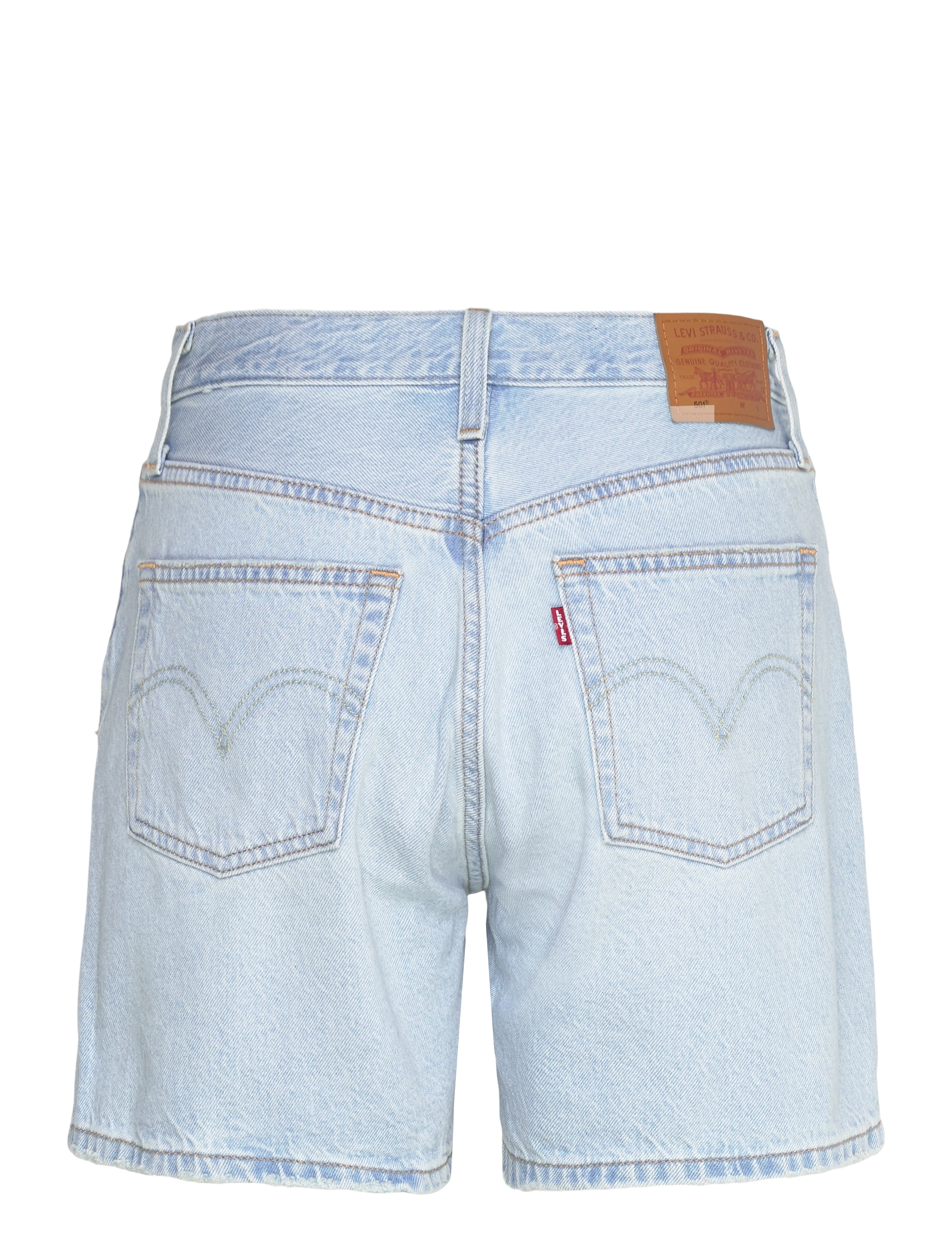 Levi's® - 501 MID THIGH SHORT LW MAKE ME - light indigo - worn in - 2