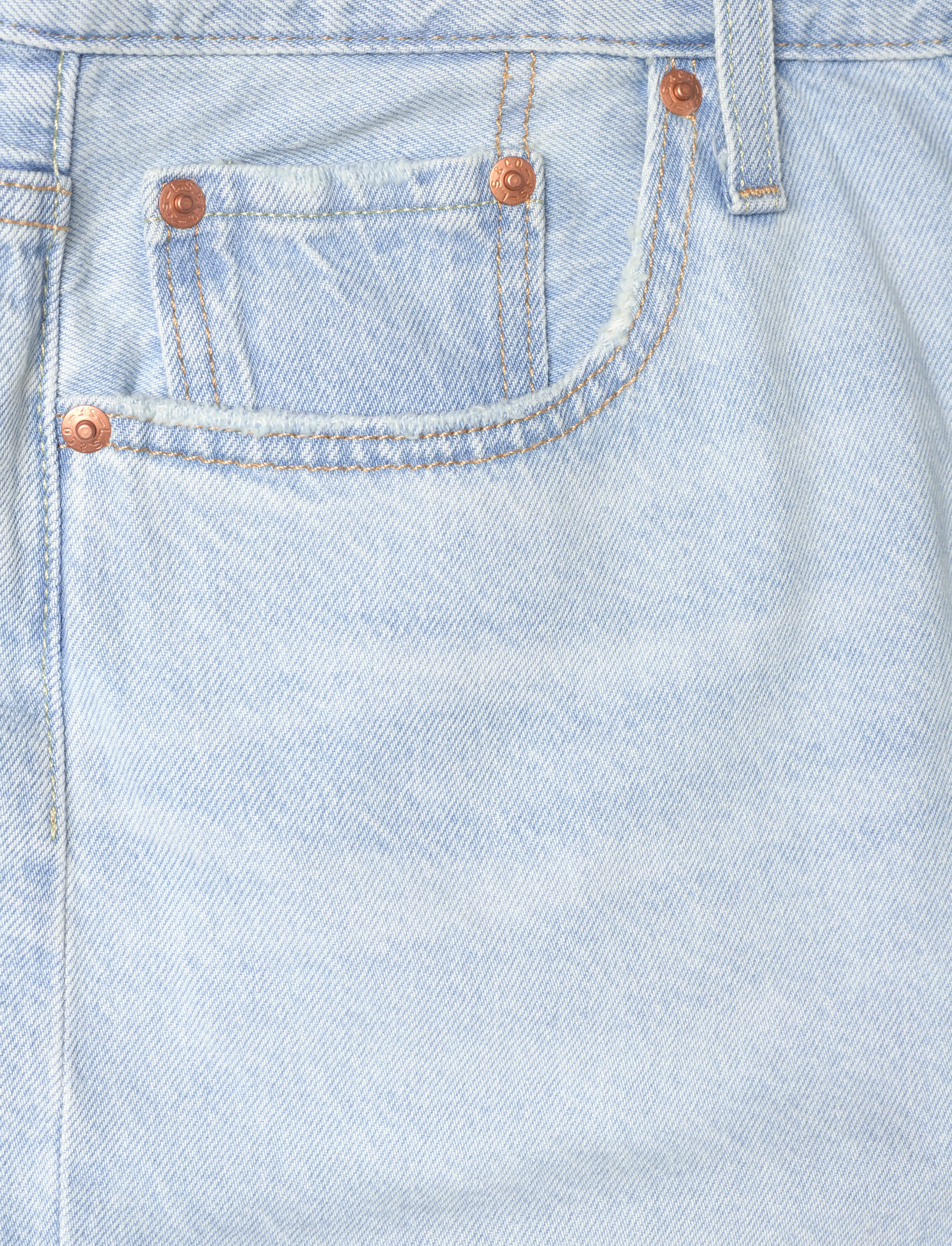 Levi's® - 501 MID THIGH SHORT LW MAKE ME - light indigo - worn in - 5
