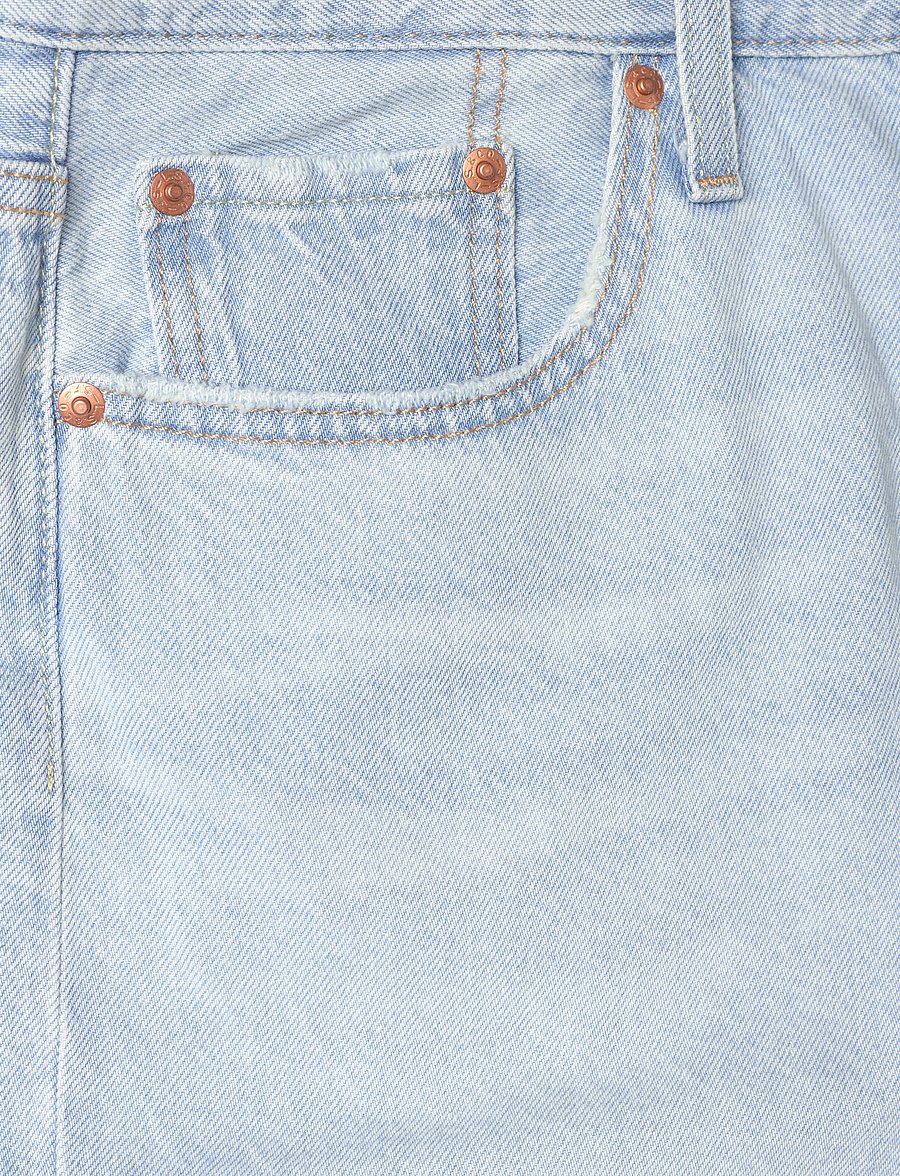 Levi's® - 501 MID THIGH SHORT LW MAKE ME - light indigo - worn in - 5