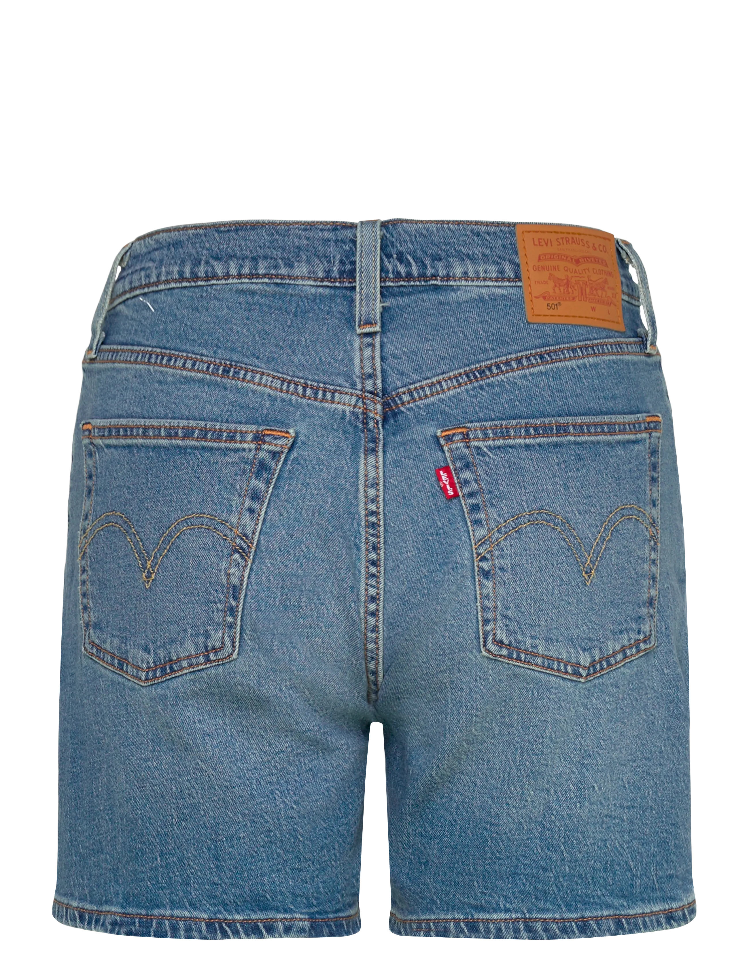 Levi's® - 501 MID THIGH SHORT LW PEN RIN - jorts - med indigo - worn in - 2