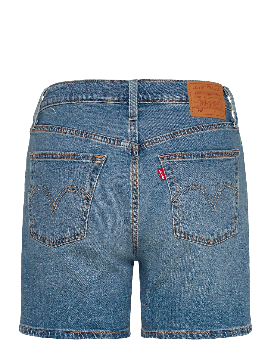 Levi's® - 501 MID THIGH SHORT LW PEN RIN - jeansshorts - med indigo - worn in - 2