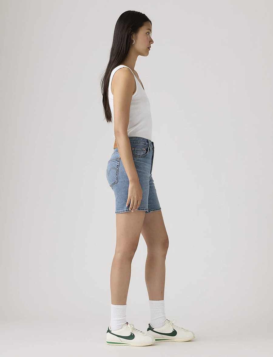 Levi's® - 501 MID THIGH SHORT LW PEN RIN - jeansshorts - med indigo - worn in - 3