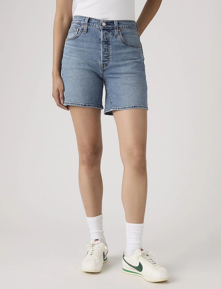 Levi's® - 501 MID THIGH SHORT LW PEN RIN - jeansshorts - med indigo - worn in - 5