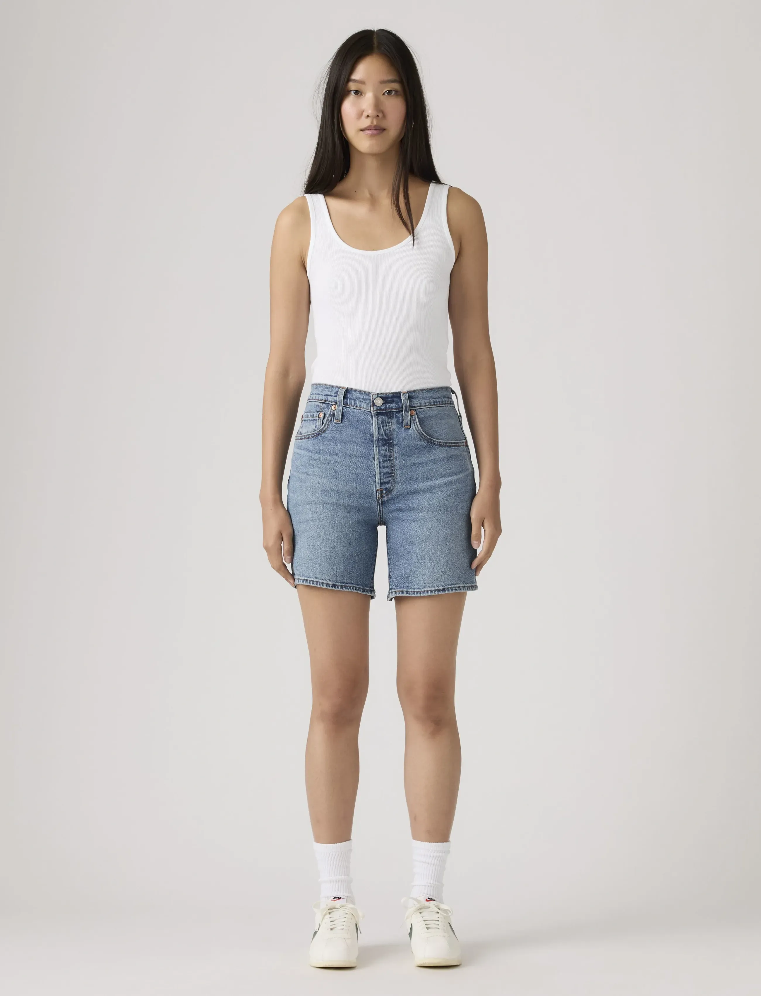 LEVIS ® Jeans '501® Mid Thigh Lightweight Shorts' dam – bild 7