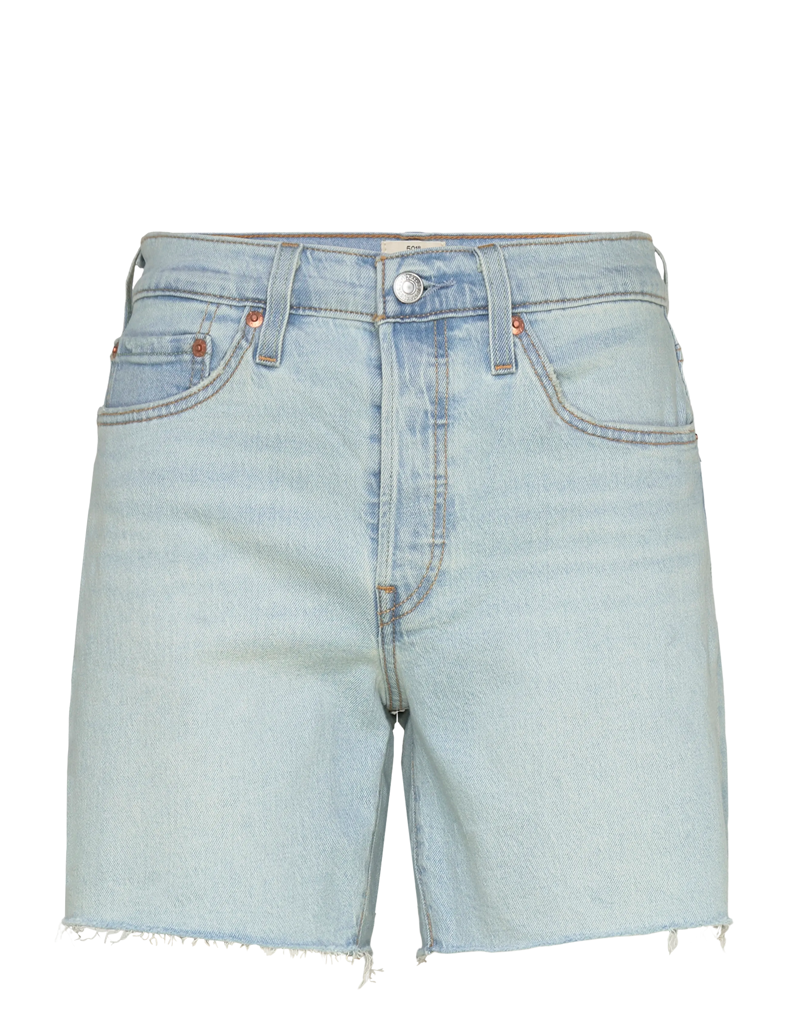Levi's® 501 MID THIGH SHORT LW GIFTED - Jorts - LIGHT INDIGO - WORN IN / blue