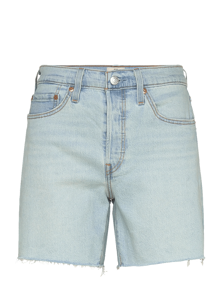 Levi's® - 501 MID THIGH SHORT LW GIFTED - jeansshorts - light indigo - worn in - 1
