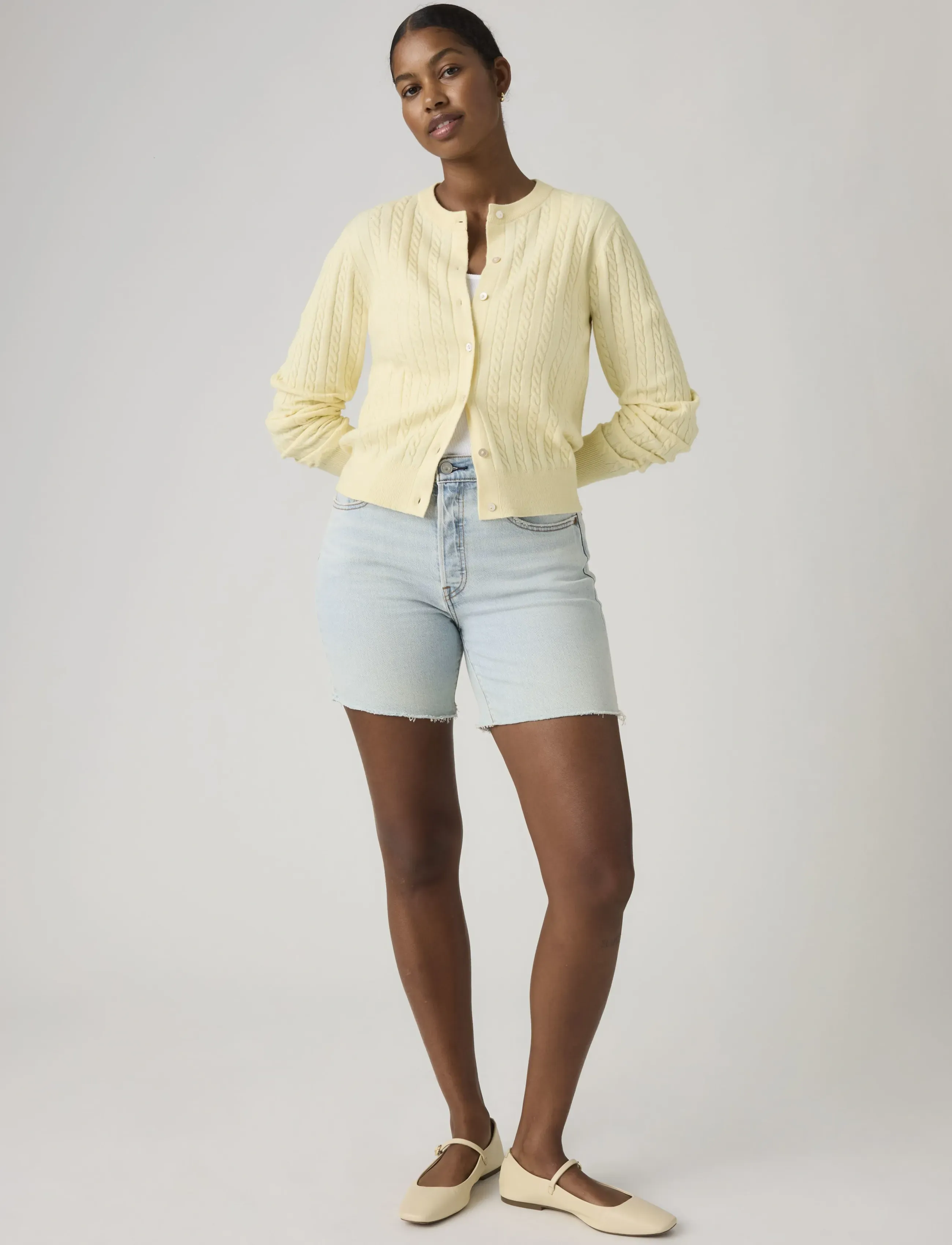 Levi's 501 Mid Thigh Short Lw Gifted, 31, Blue, Shorts > Denim Shorts, Dame