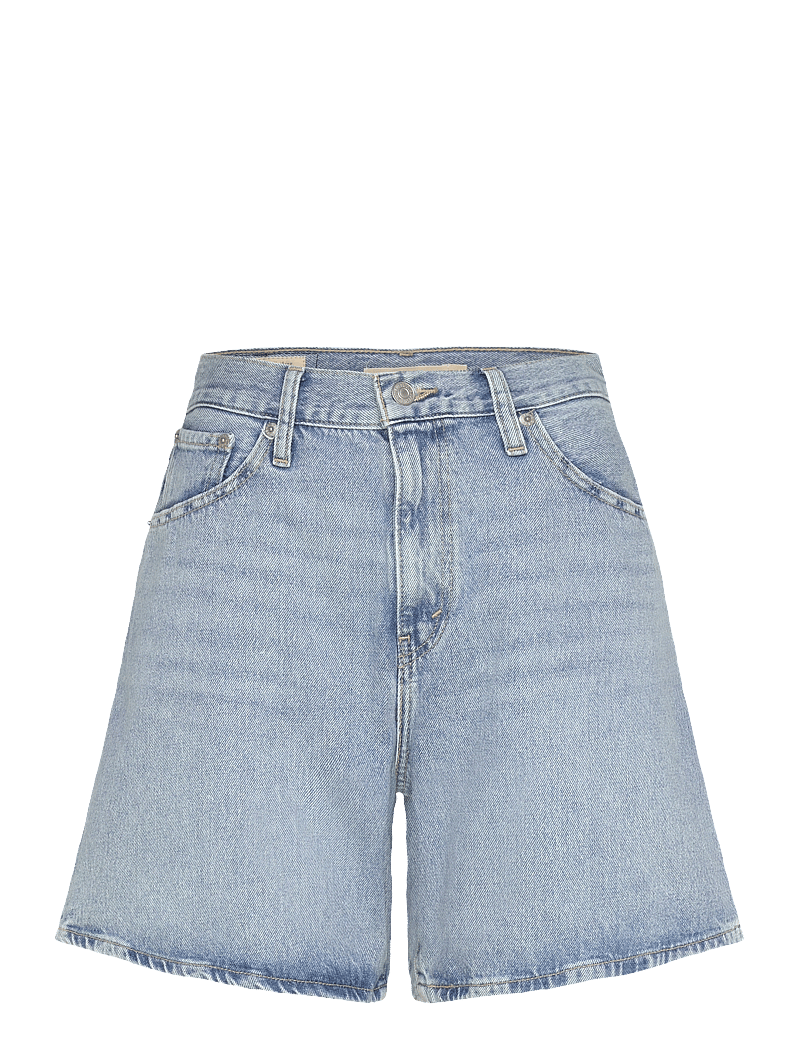 Levi's® - HIGH BAGGY SHORT FAR AND WIDE - jorts - med indigo - flat finish - 1