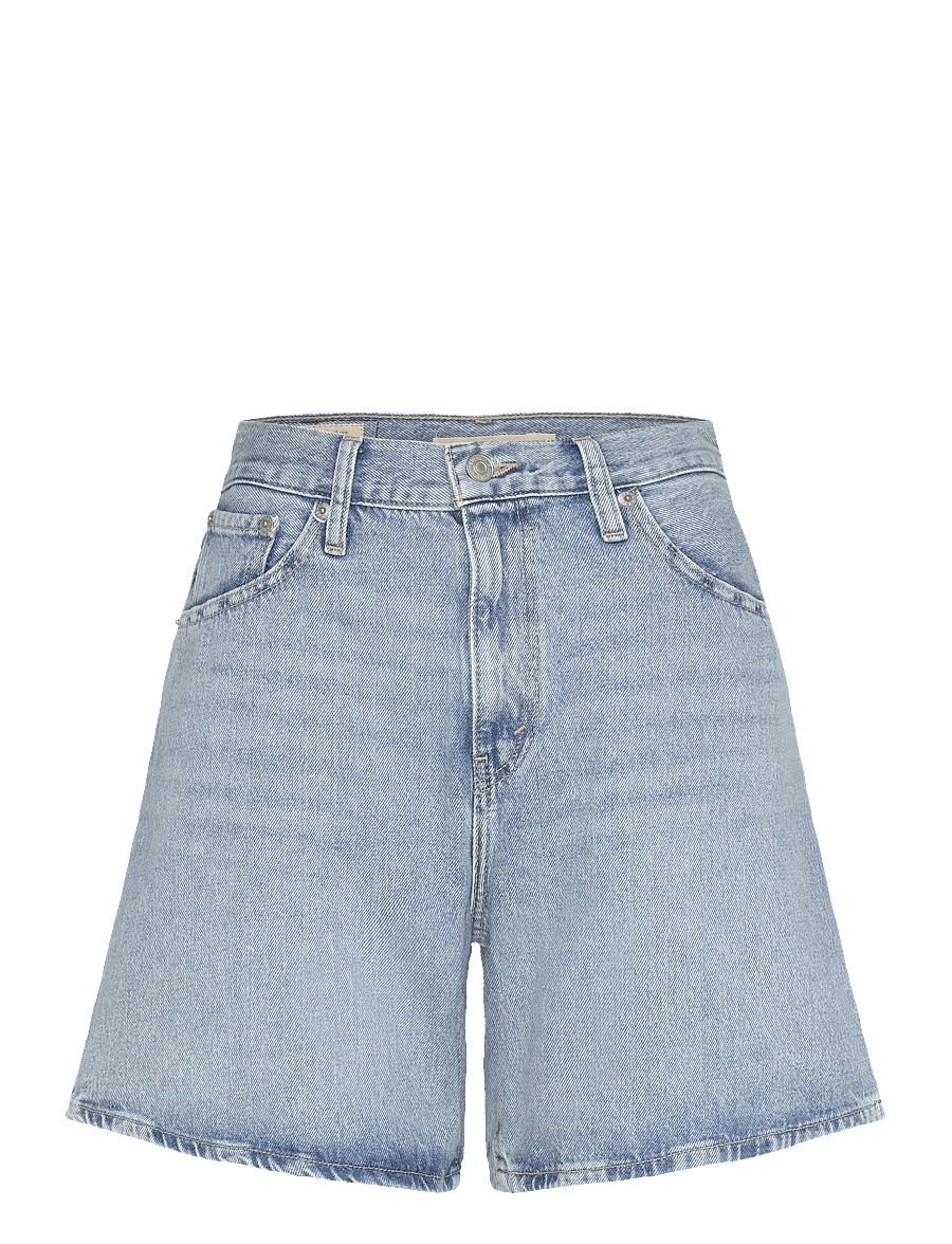 Levi's® - HIGH BAGGY SHORT FAR AND WIDE - jorts - med indigo - flat finishw - 1