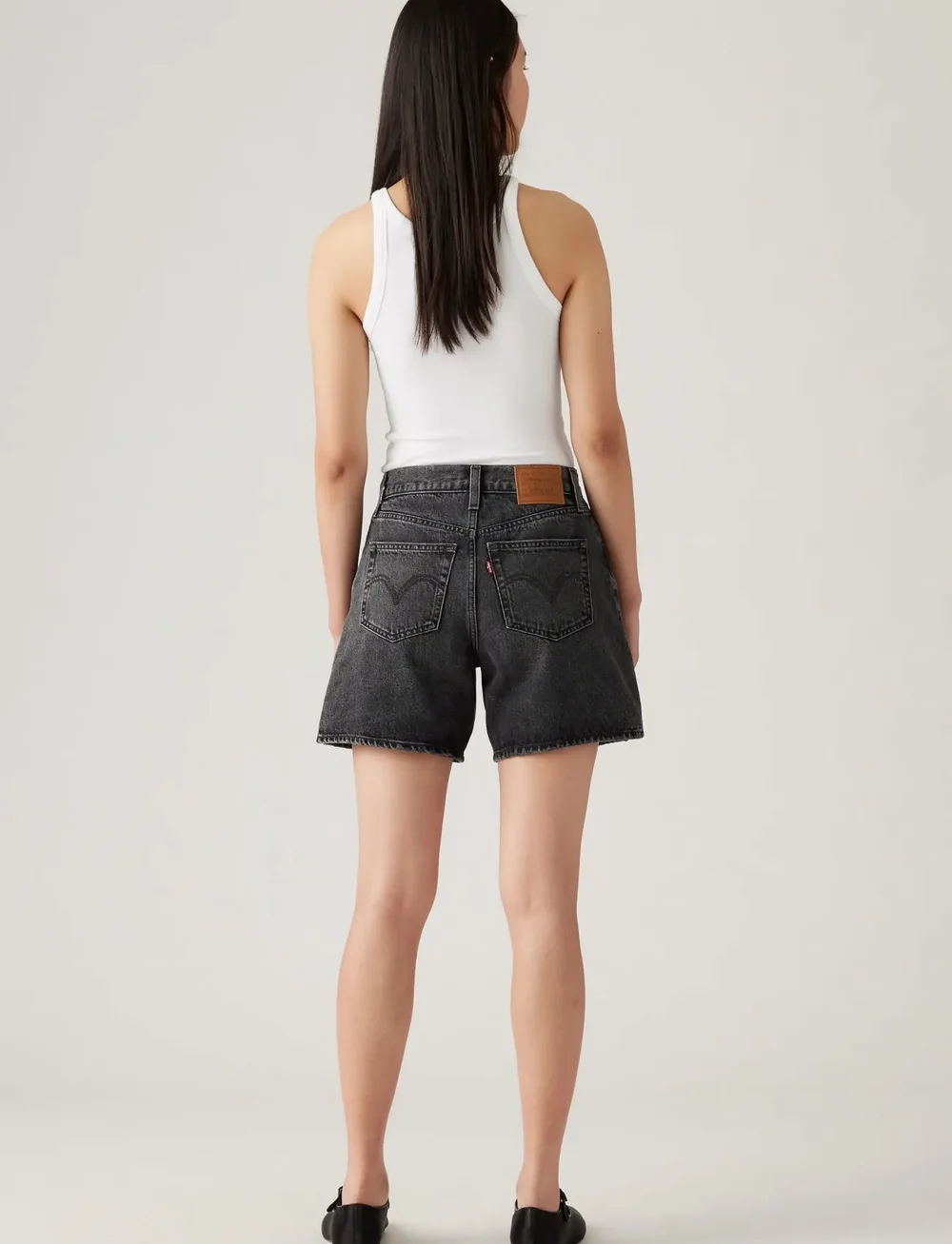 Levi's® - HIGH BAGGY SHORT WHERES MY PHO - jeansshorts - blacks - 4