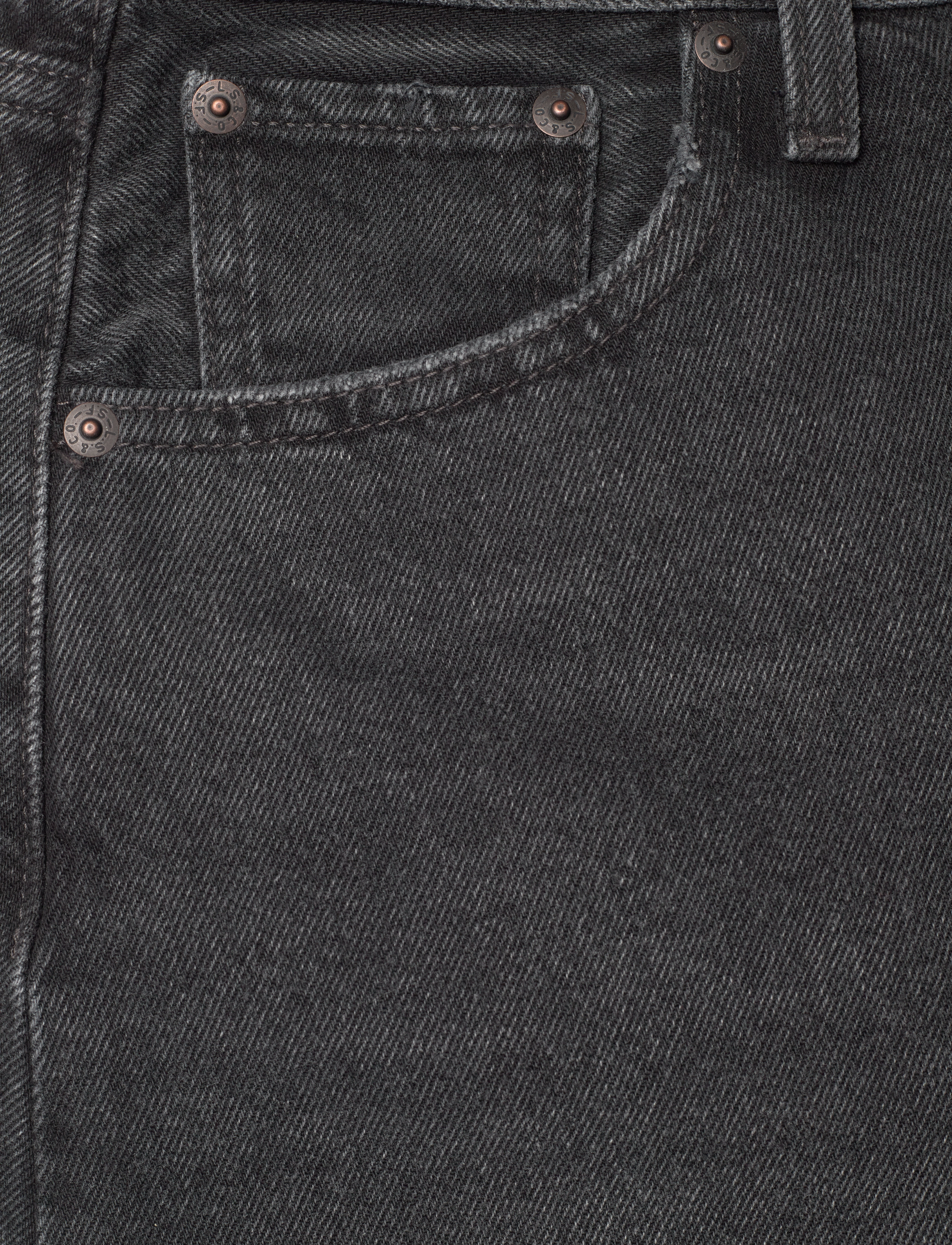 Levi's® - HIGH BAGGY SHORT WHERES MY PHO - džinsiniai šortai - blacks - 5