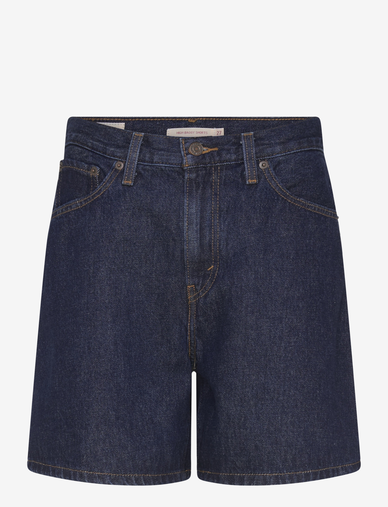 Levi's® - HIGH BAGGY SHORT REMEMBER TOGE - jorts - dark indigo - flat finish - 1