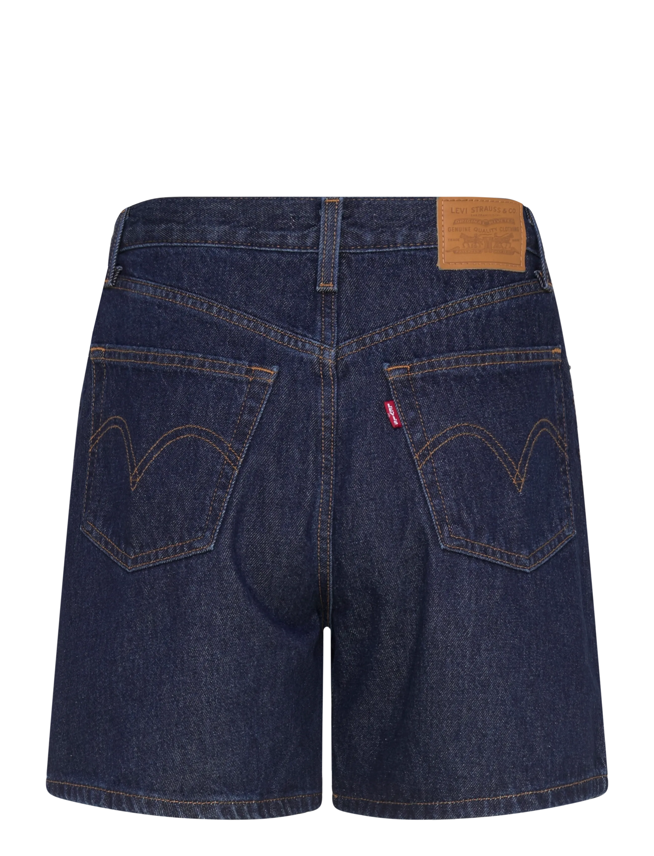 Levi's® - HIGH BAGGY SHORT REMEMBER TOGE - gallastuttbuxur - dark indigo - flat finish - 2