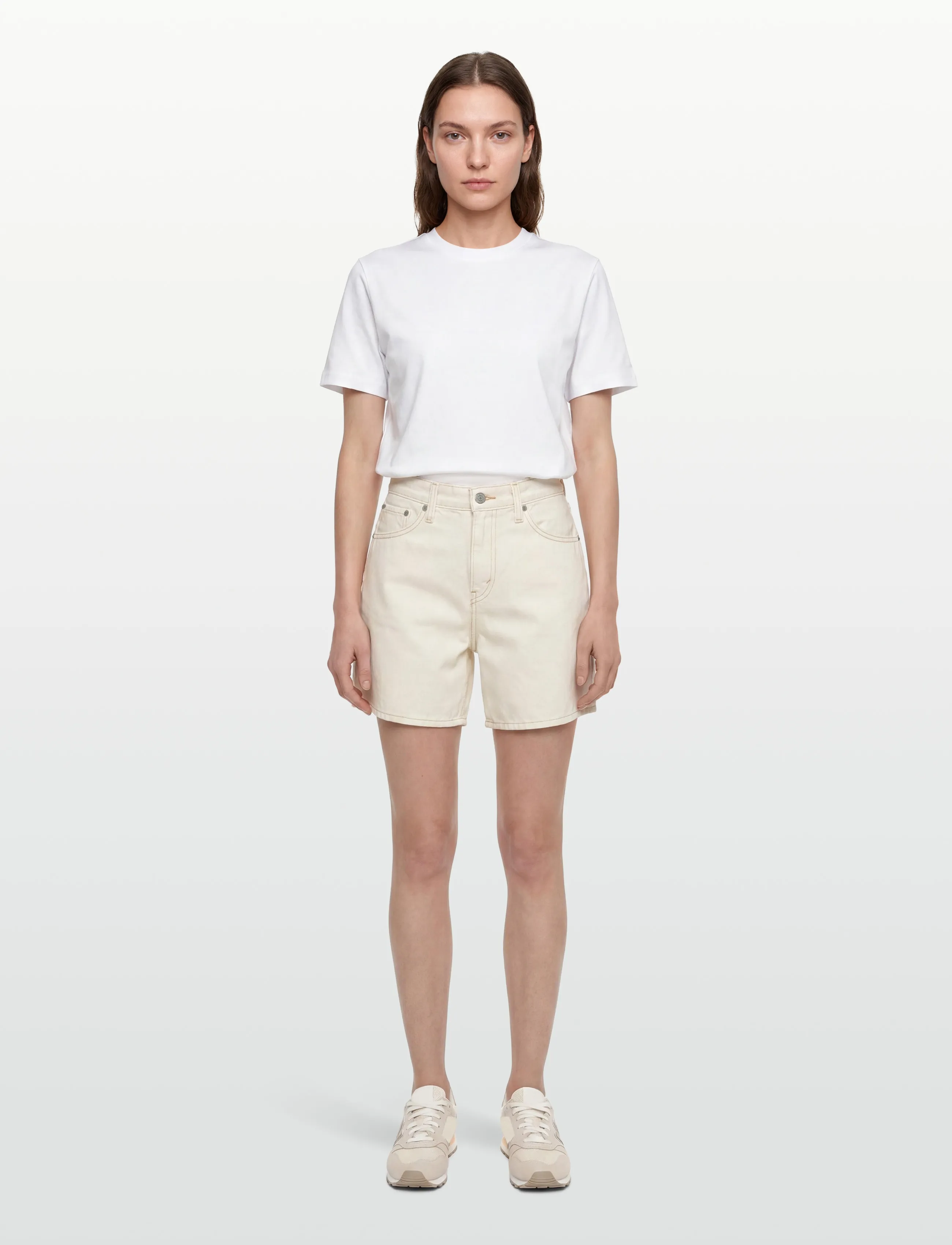 Levi's® - HIGH BAGGY SHORT SNOWING IN LA - short en jeans - neutrals - 0