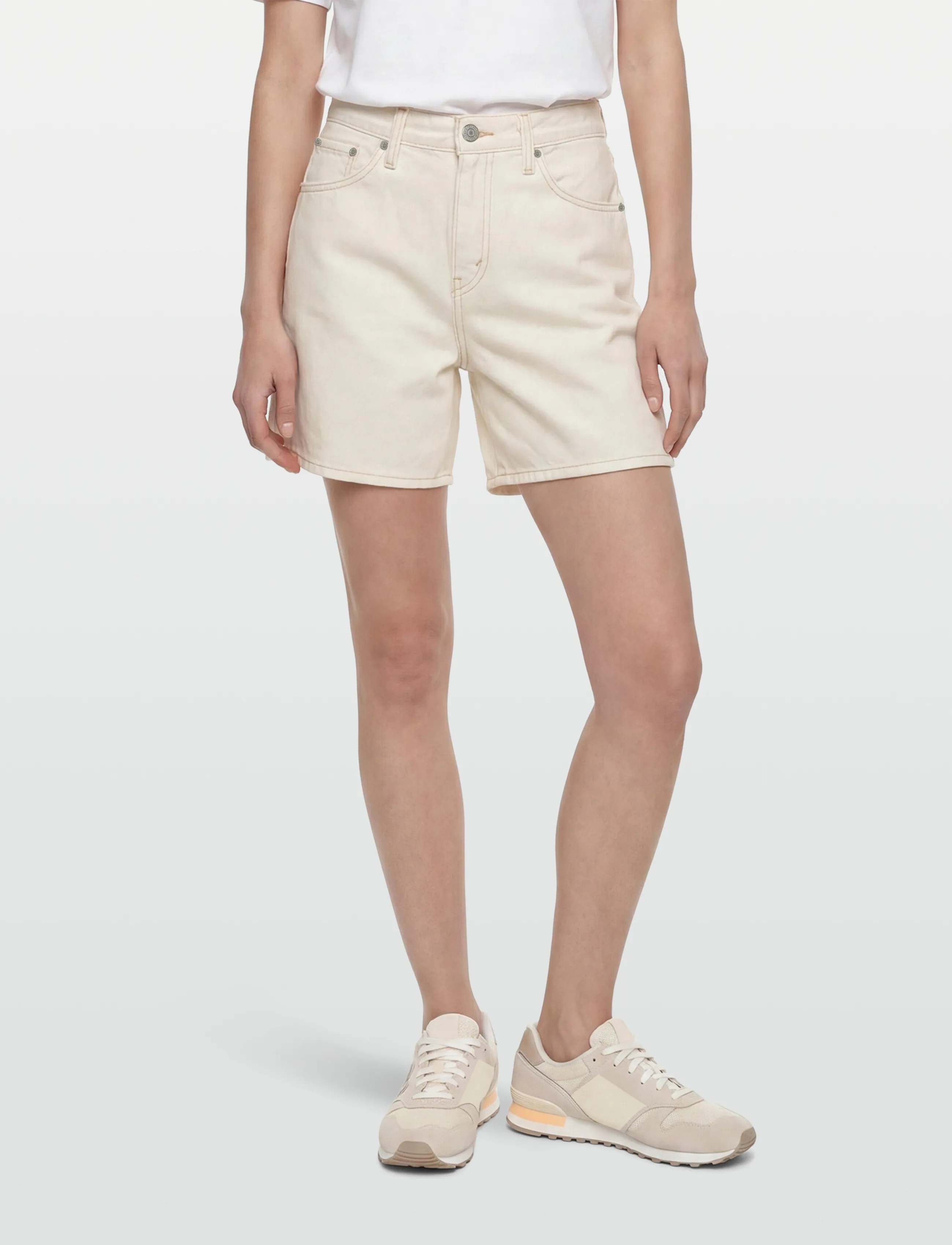 Levi's® - HIGH BAGGY SHORT SNOWING IN LA - short en jeans - neutrals - 3