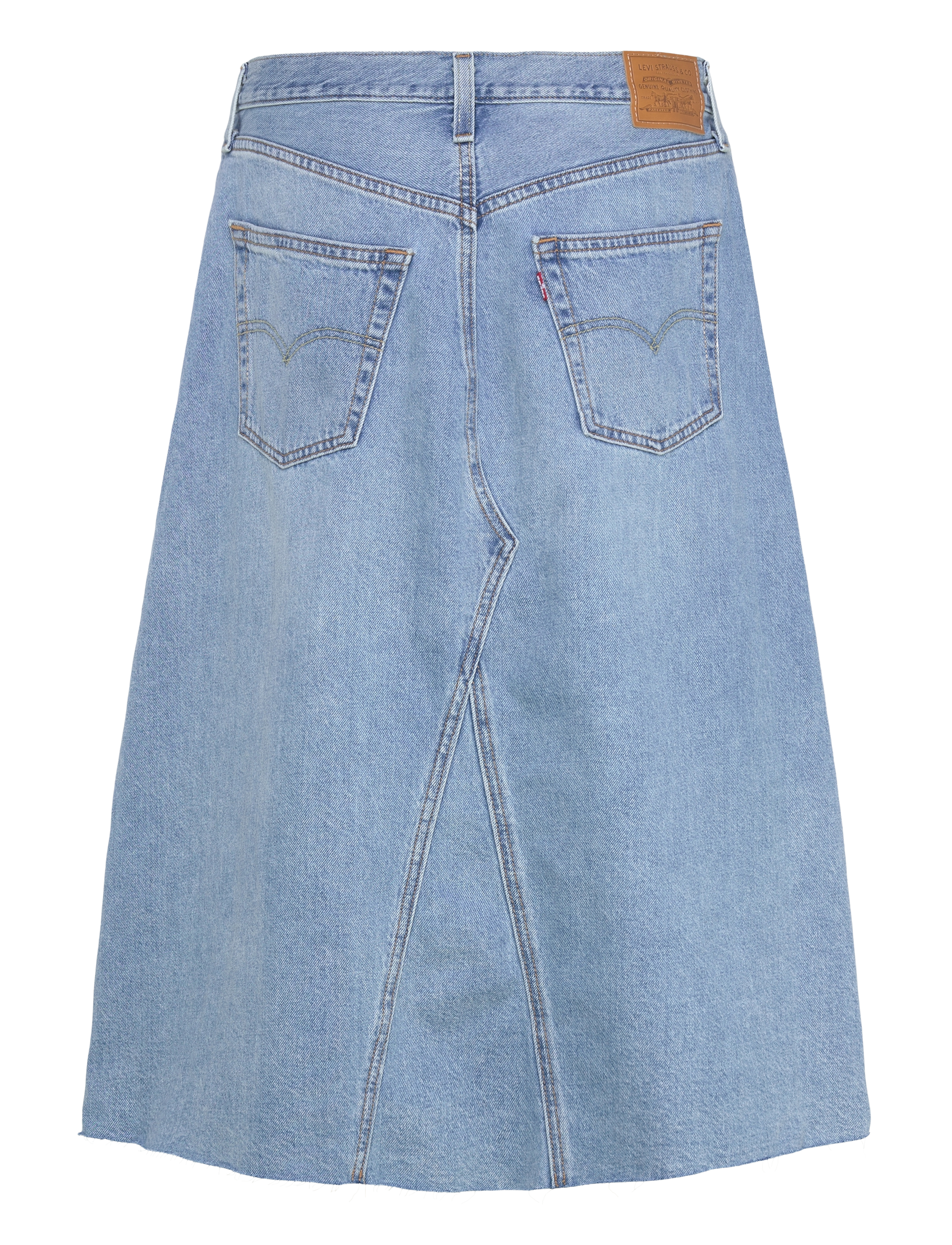 Levi's® - HR ALINE DECON SKIRT SECRET SE - jupes en jeans - light indigo - flat finis - 2