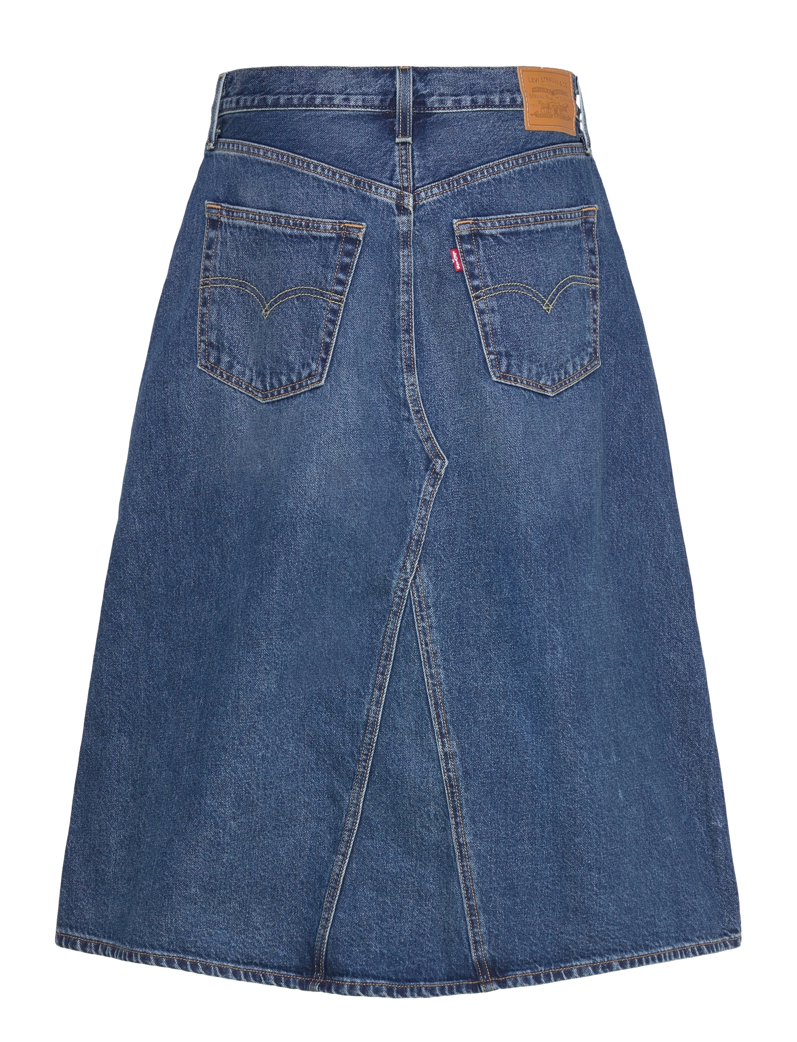 Levi's® - HR ALINE DECON SKIRT MID MORNI - med indigo - worn in - 2