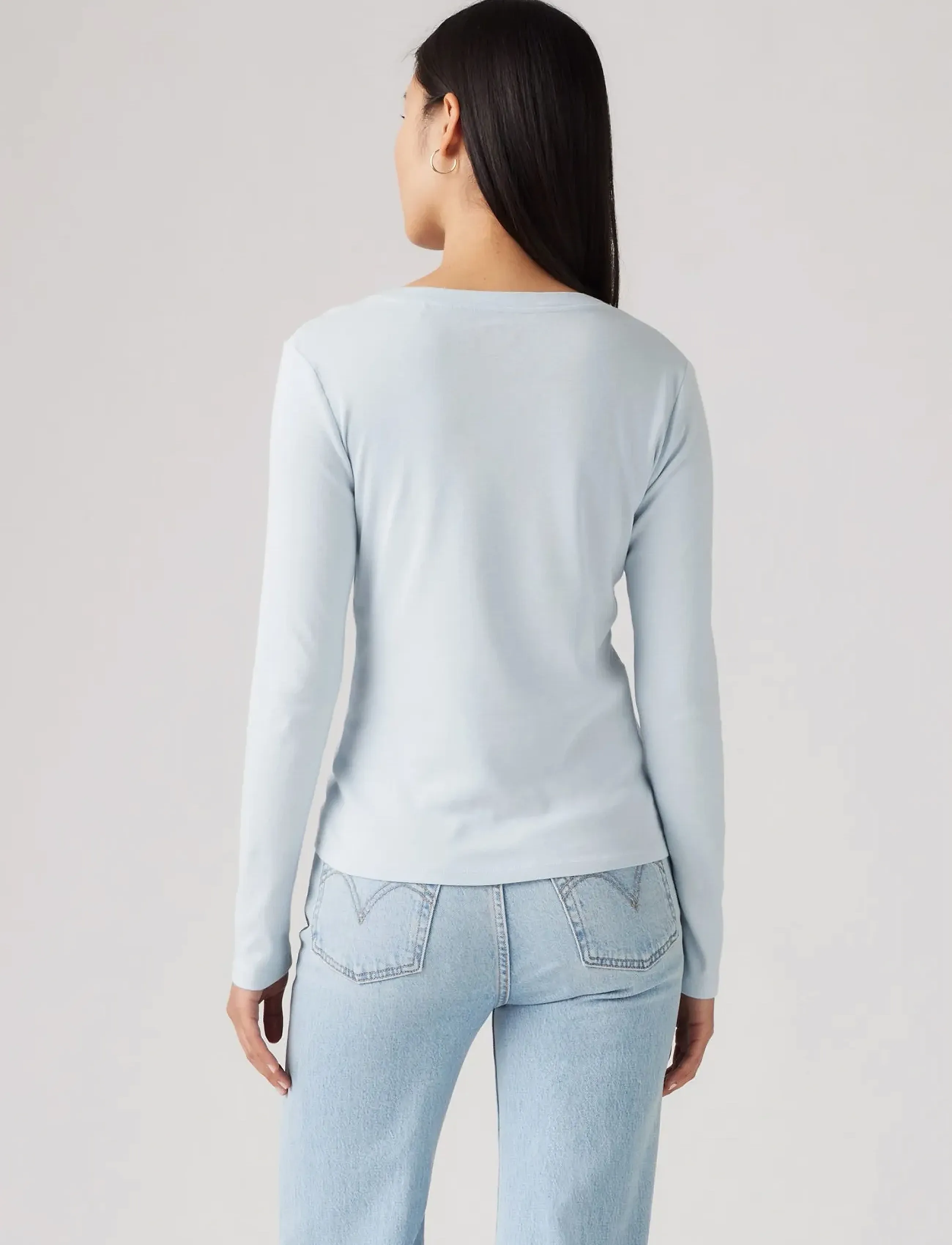 Levi's® - ESSENTIAL HM LS VNECK SKYWAY - blues - 3