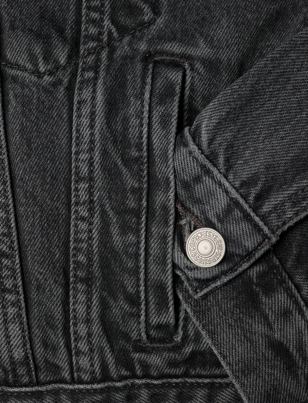Levi's® - SHRUNKEN 90S NO PLEAT BEJEWELE - vestes en jean - blacks - 5