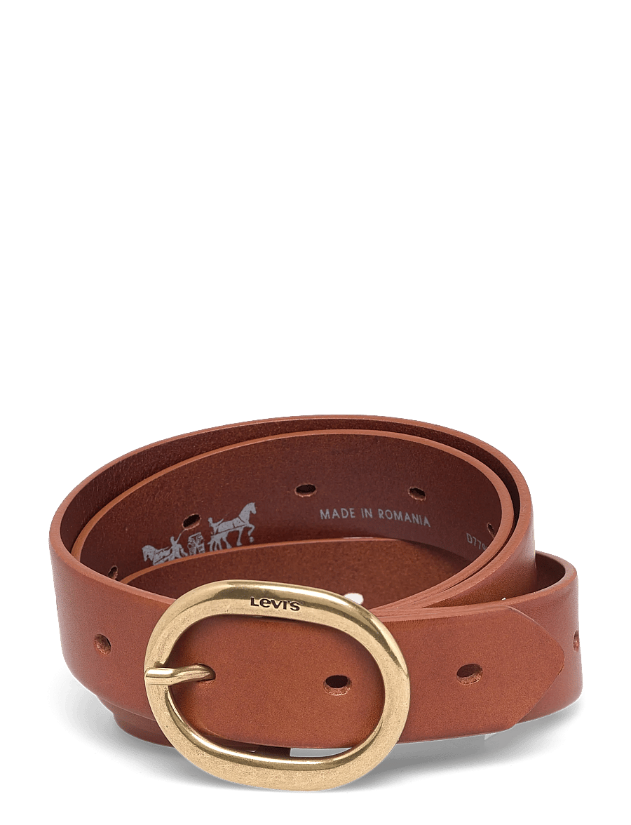 Levi's® - WOMENS HIGHLOW BELT LEATHER BR - casualowe paski - neutrals - 0