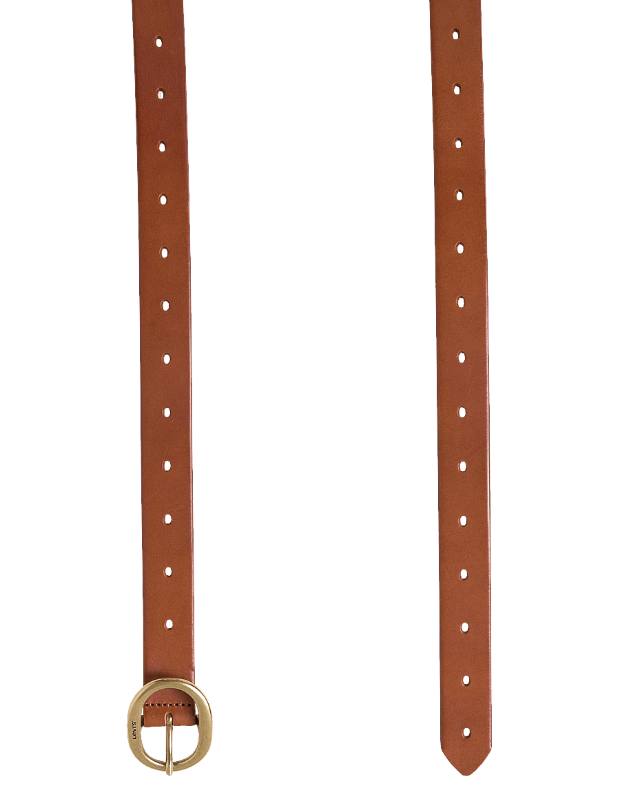 Levi's® - WOMENS HIGHLOW BELT LEATHER BR - casualowe paski - neutrals - 1