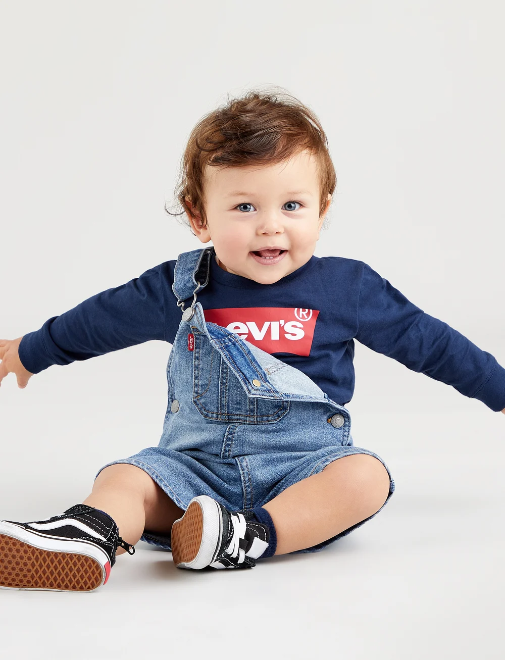 Levi's - LS-L/S TEE - langærmede t-shirts - dress blues - 3